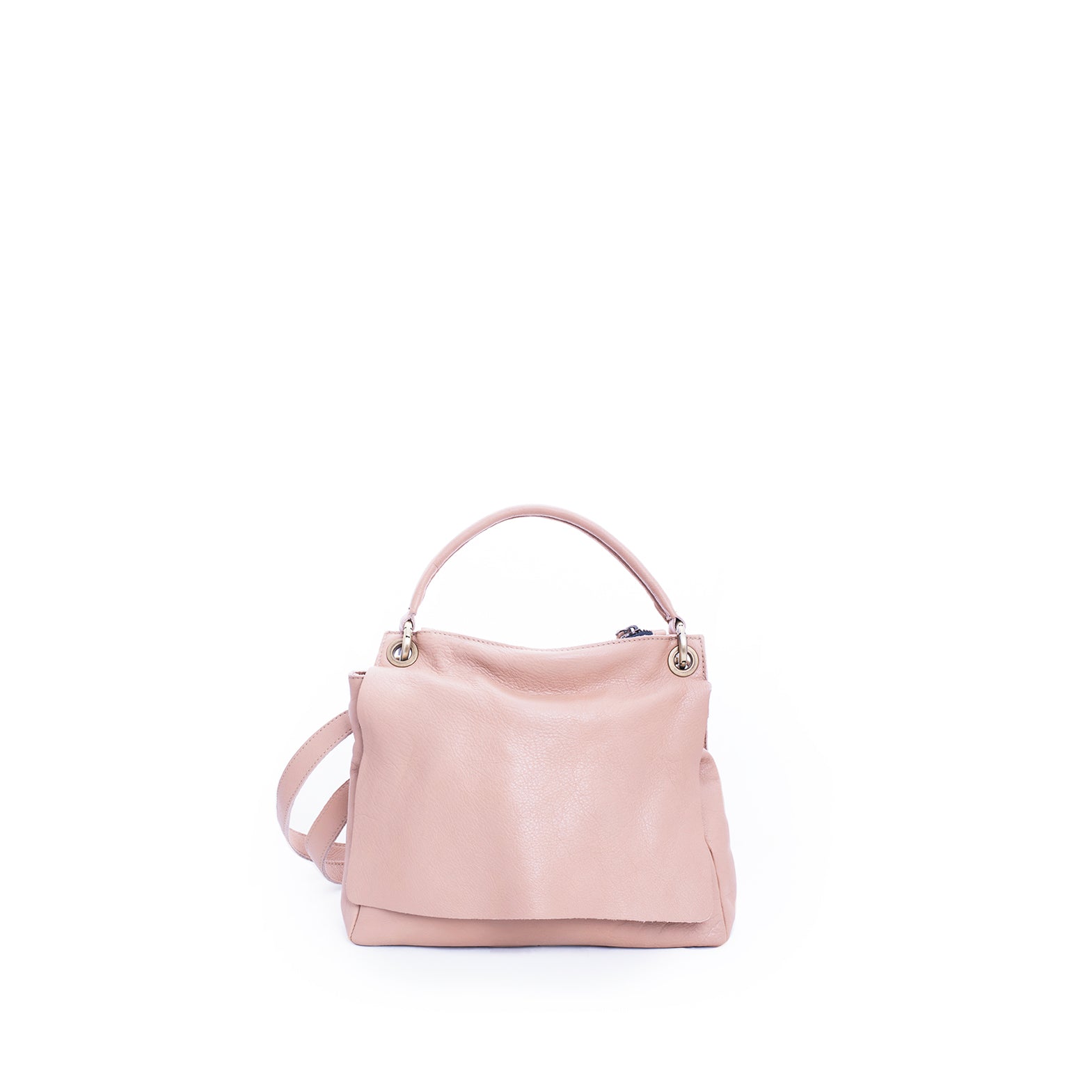 Sandy mousse nocciola - borsa a tracolla piccola in pelle beige - Marta Ray