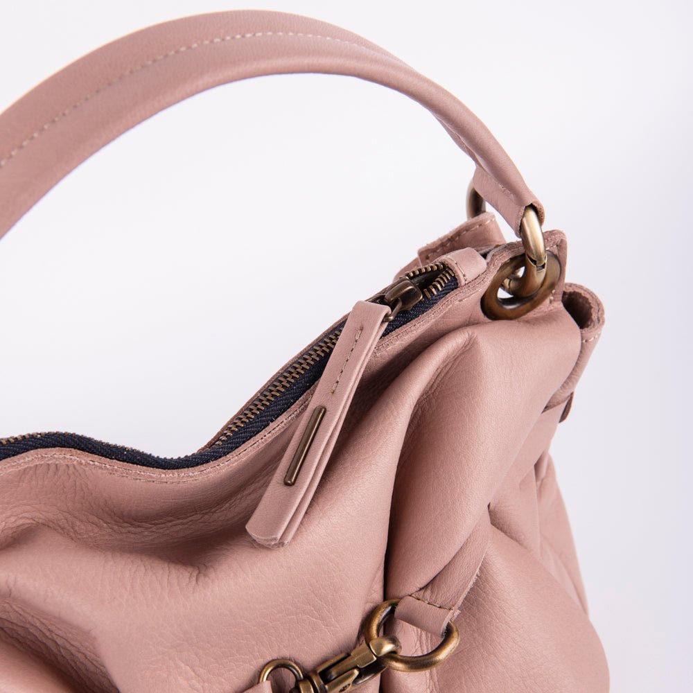 Sandy mousse nudo - borsa a tracolla piccola in pelle beige - Marta Ray