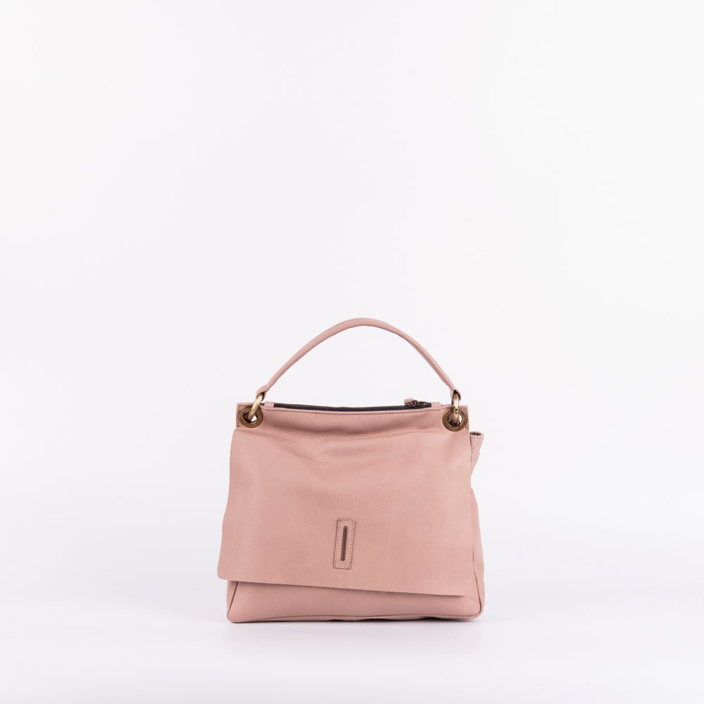 Sandy mousse nudo - borsa a tracolla piccola in pelle beige - Marta Ray