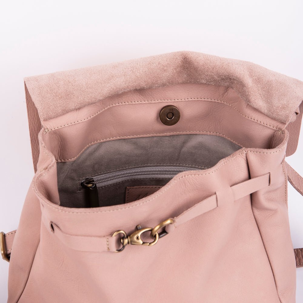 Sandy mousse nudo - borsa a tracolla piccola in pelle beige - Marta Ray