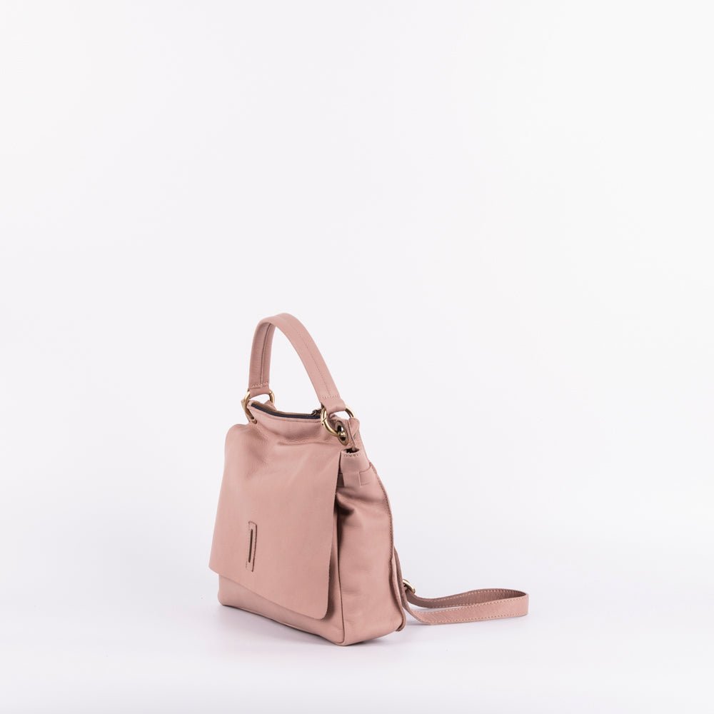 Sandy mousse nudo - borsa a tracolla piccola in pelle beige - Marta Ray