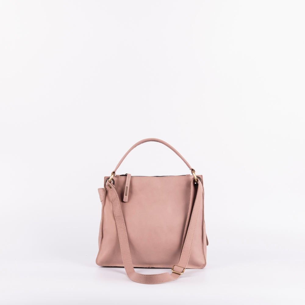 Sandy mousse nudo - borsa a tracolla piccola in pelle beige - Marta Ray