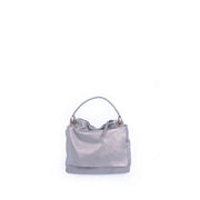 Sandy mousse perlato canna di fucile - borsa a tracolla piccola in pelle grigio - Marta Ray