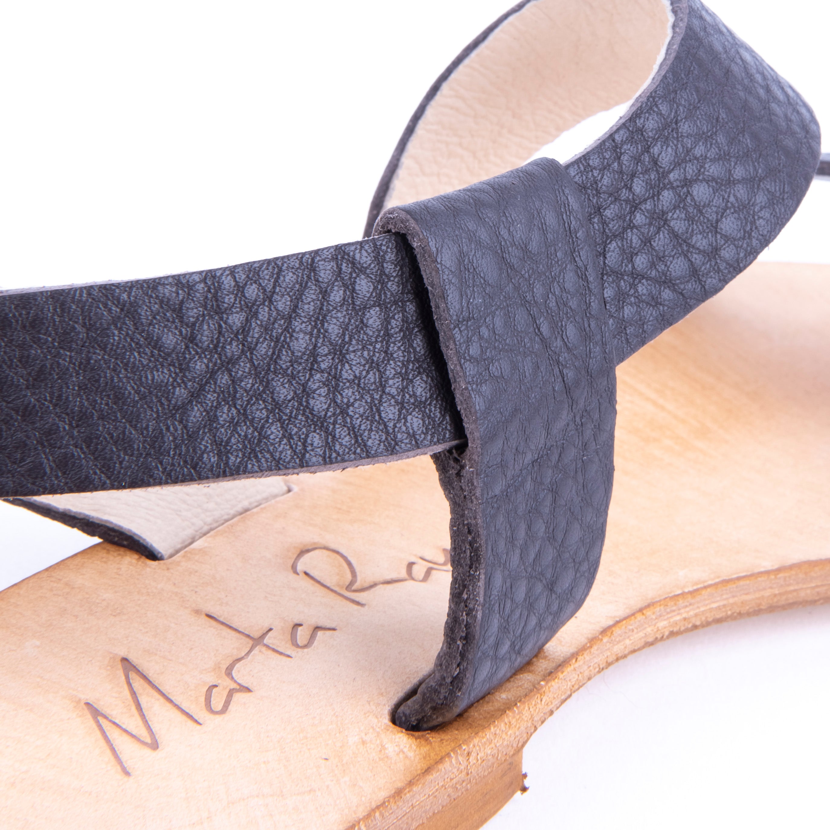 Doppo bull tdm - dark brown leather low sandal