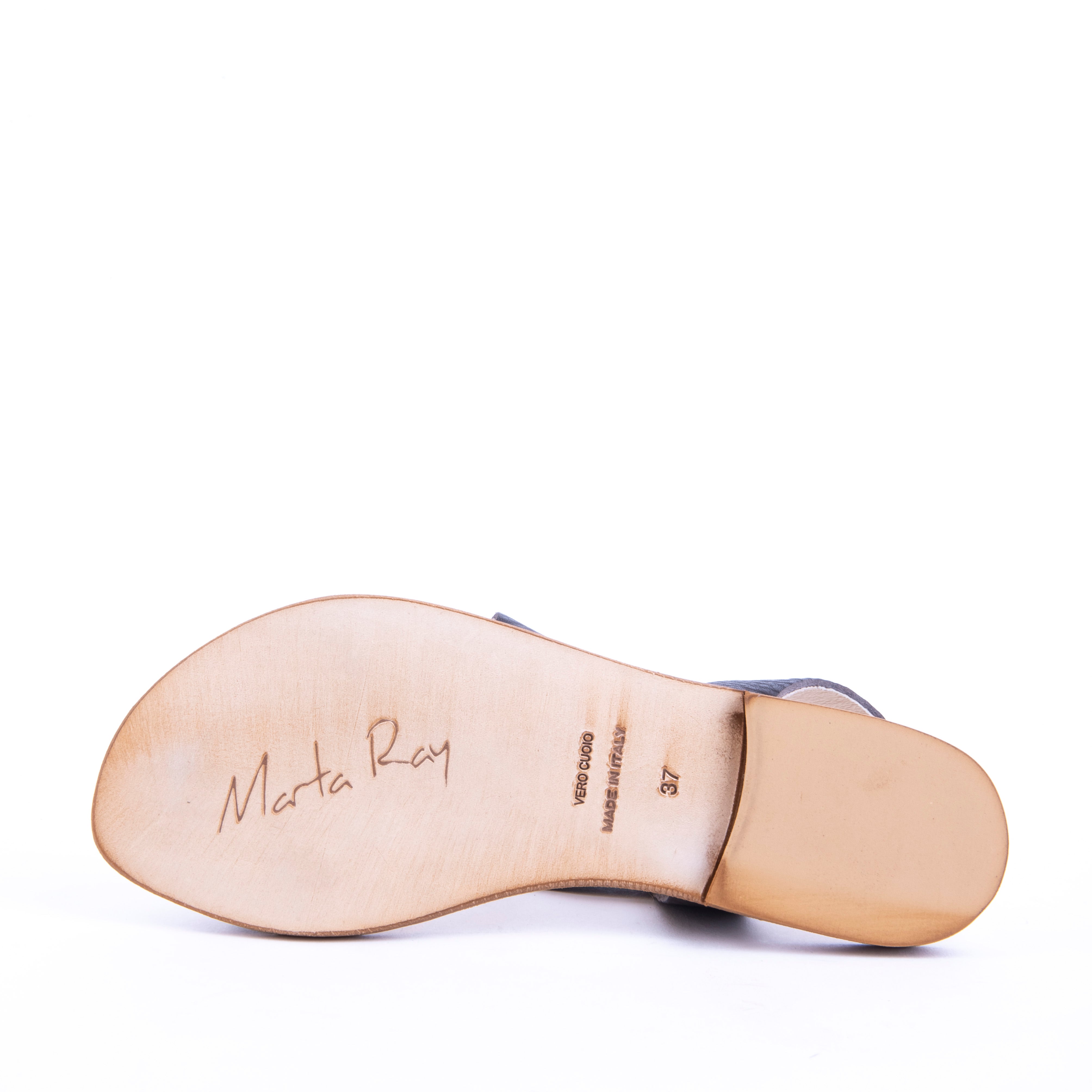 Doppo bull tdm - dark brown leather low sandal