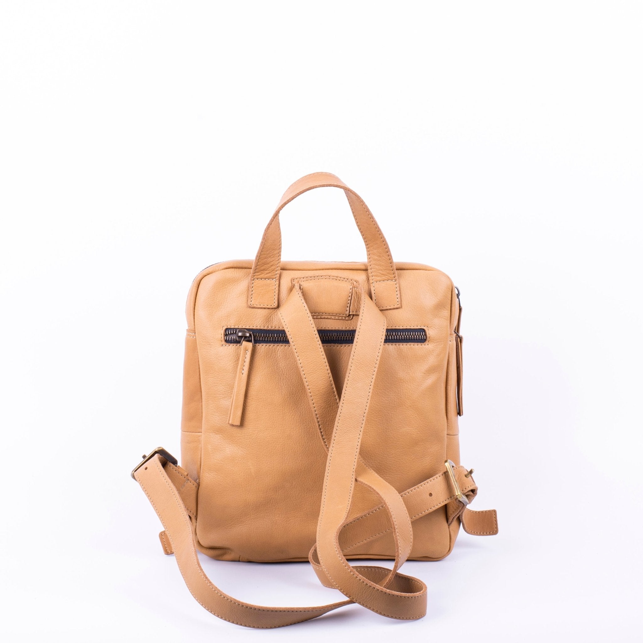 Seiko mousse camel - zaino medio in pelle color camel naturale - Marta Ray