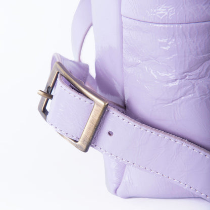Seiko naplak glicine - zaino medio in pelle viola chiaro - Marta Ray