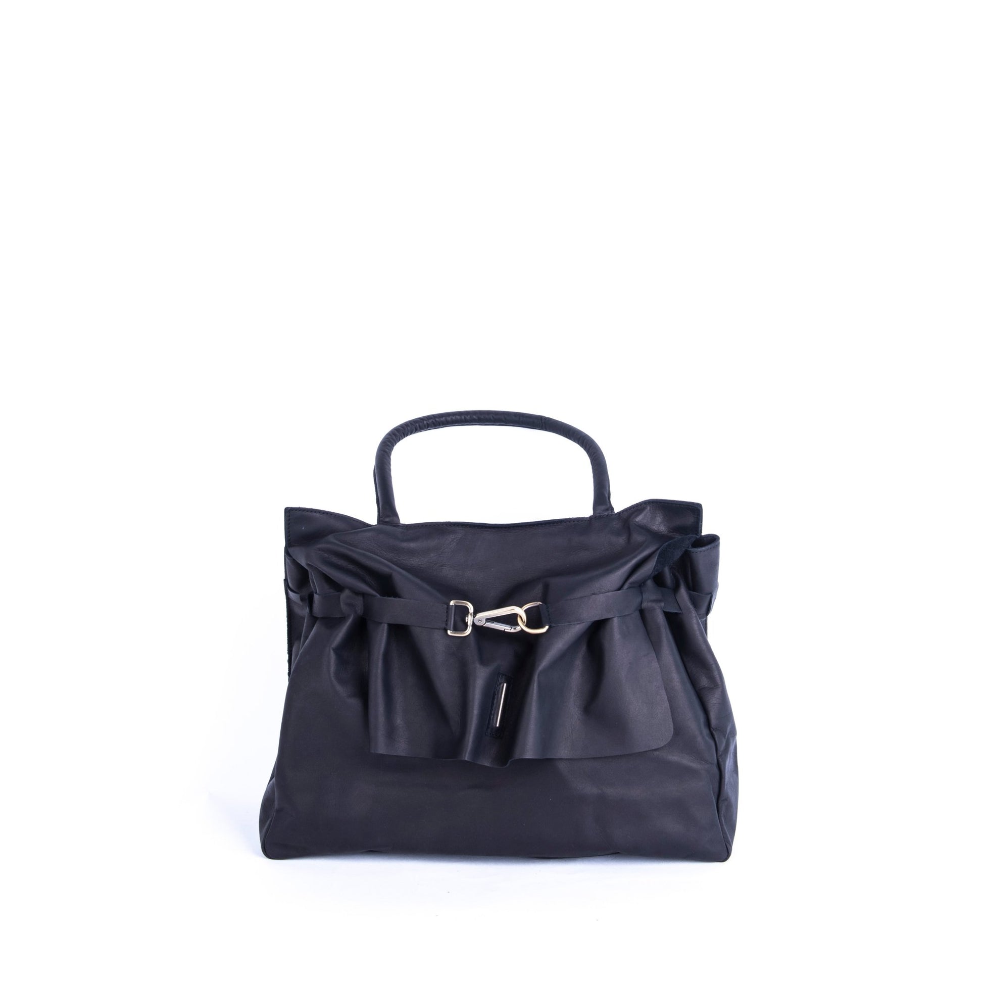 Selma cerato nero - borsa a tracolla in pelle nera - Marta Ray