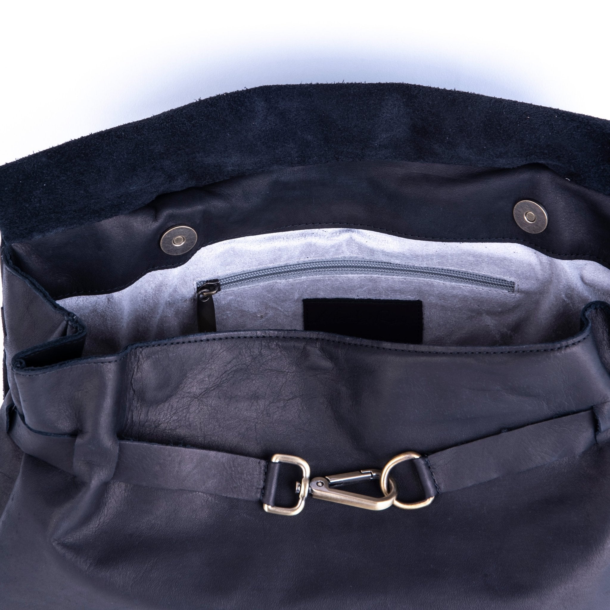 Selma cerato nero - borsa a tracolla in pelle nera - Marta Ray