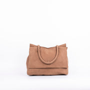 Selma long beach fango - borsa a tracolla in pelle beige - Marta Ray