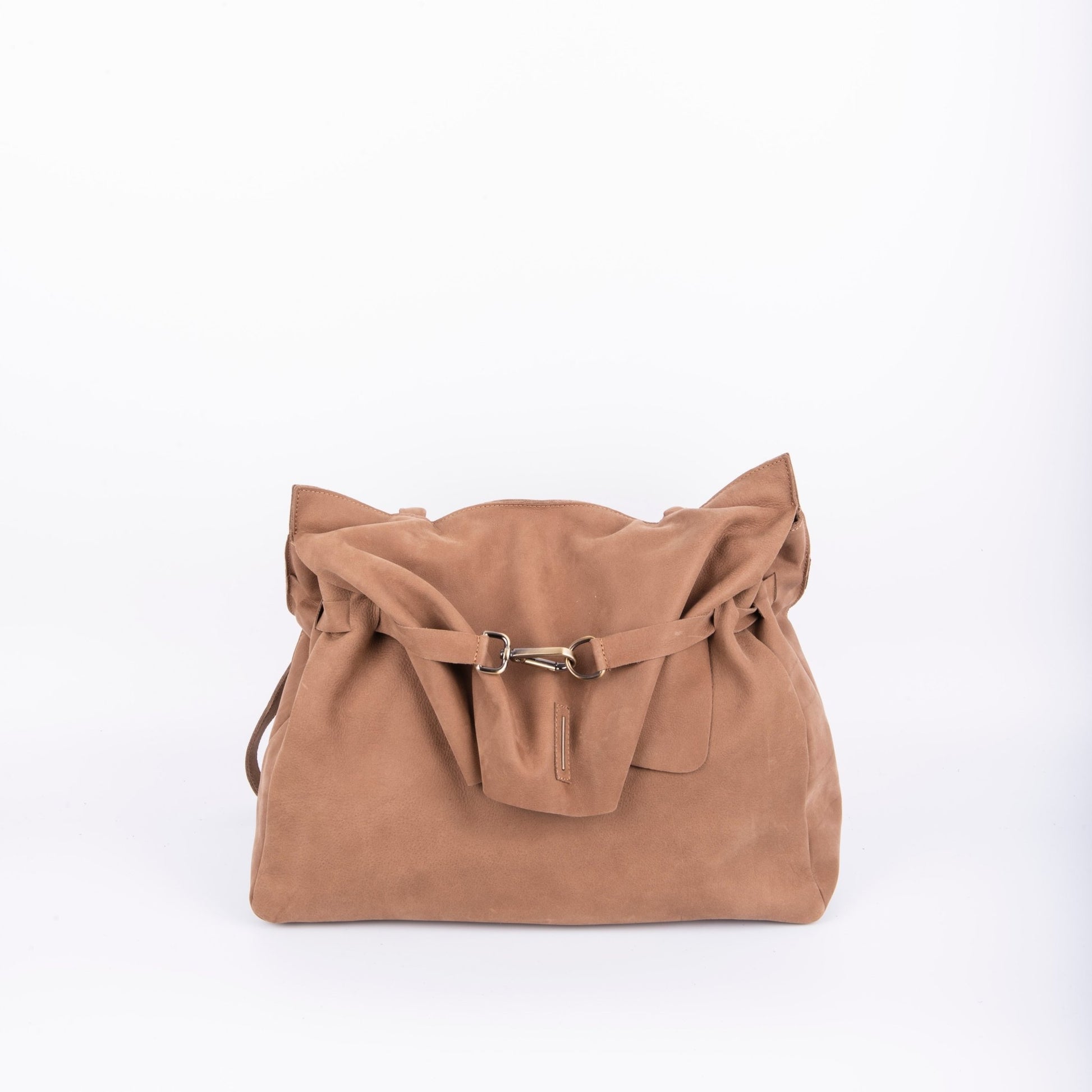 Selma long beach fango - borsa a tracolla in pelle beige - Marta Ray