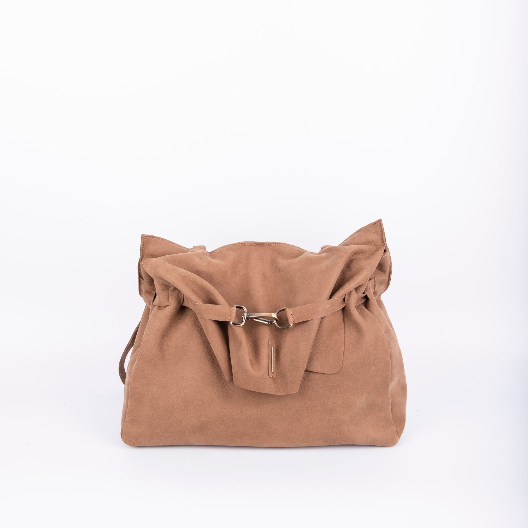 Selma long beach fango - borsa a tracolla in pelle beige - Marta Ray