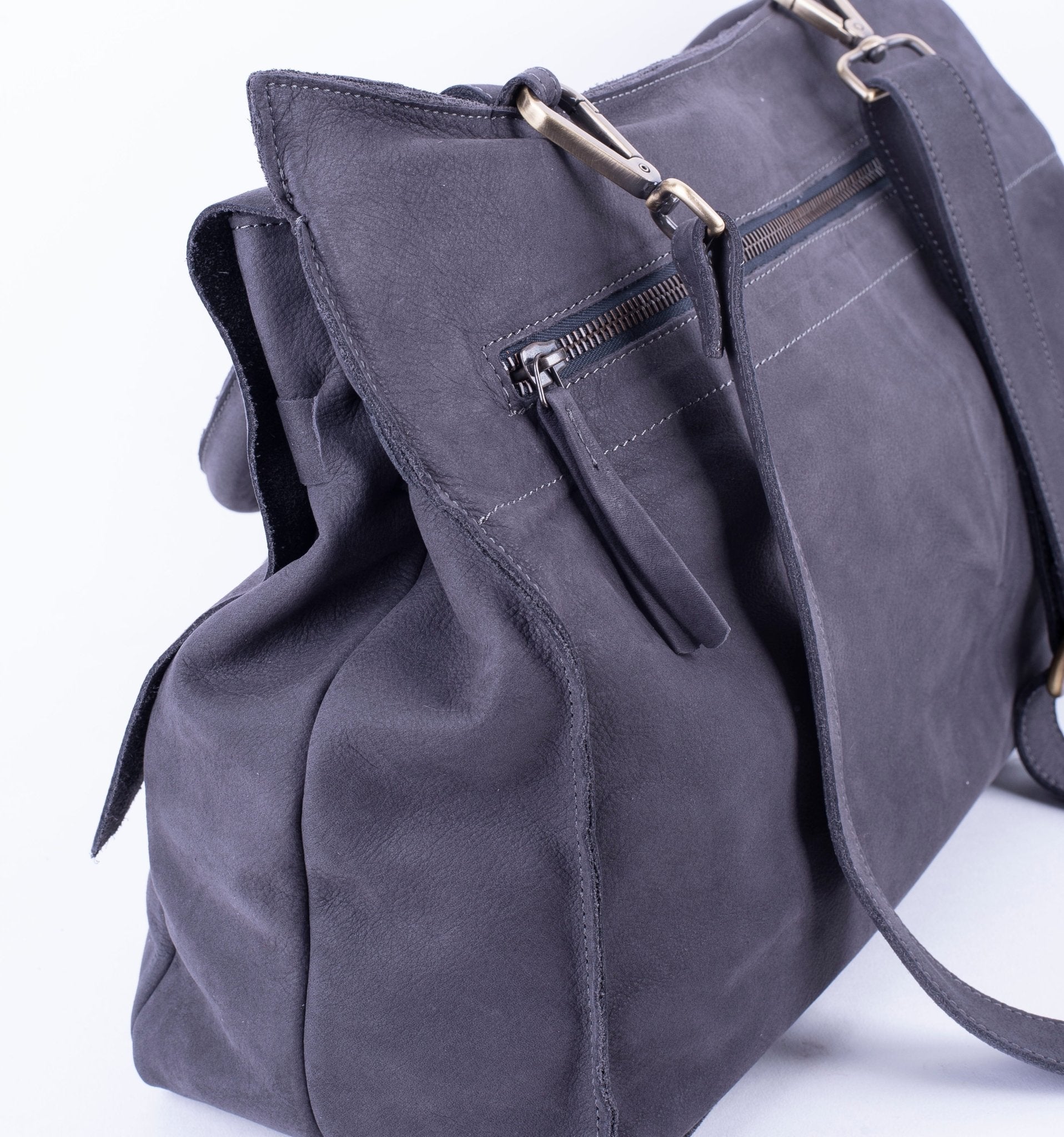 Selma long beach fumo - borsa a tracolla in pelle grigio - Marta Ray