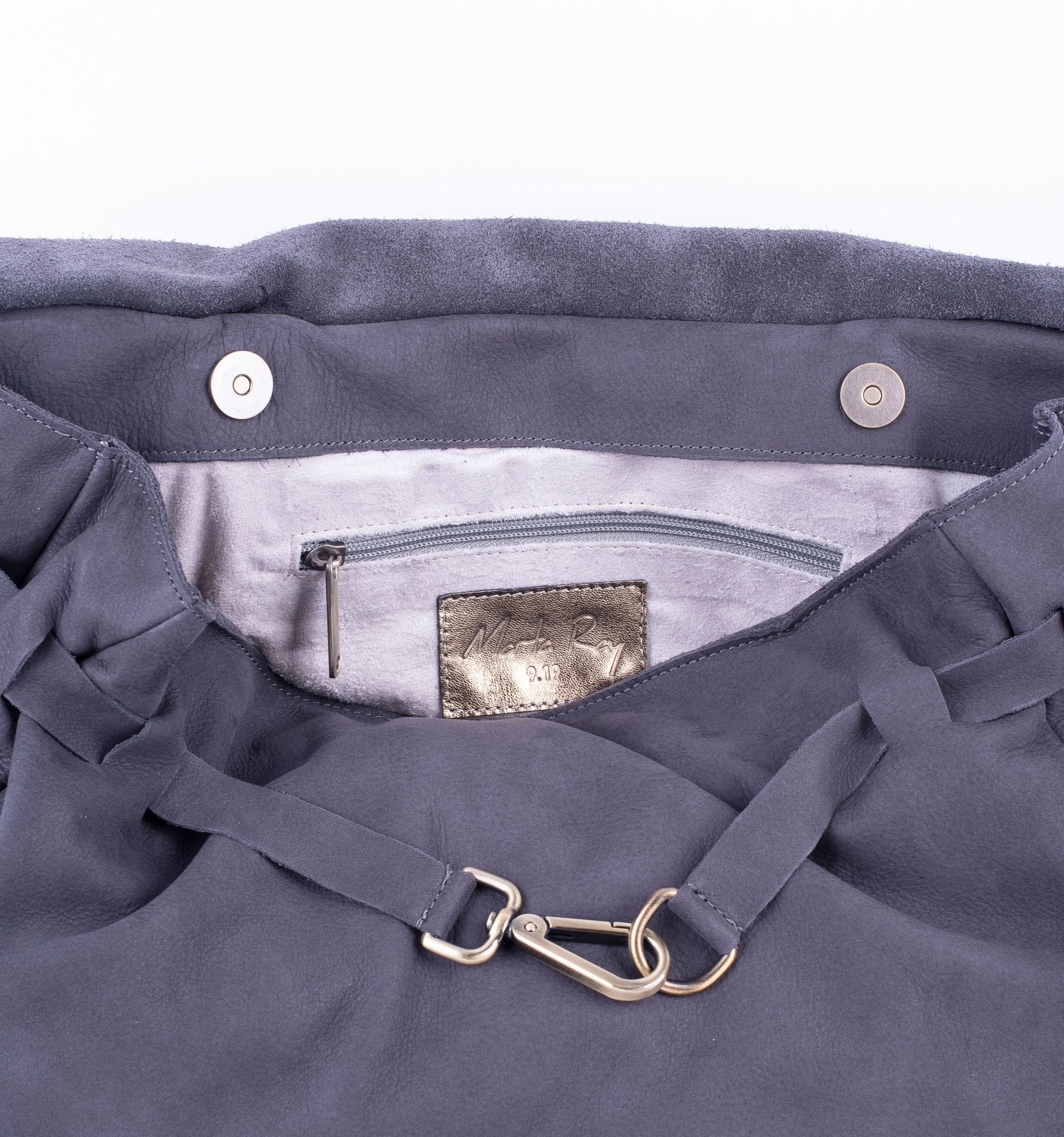 Selma long beach fumo - borsa a tracolla in pelle grigio - Marta Ray