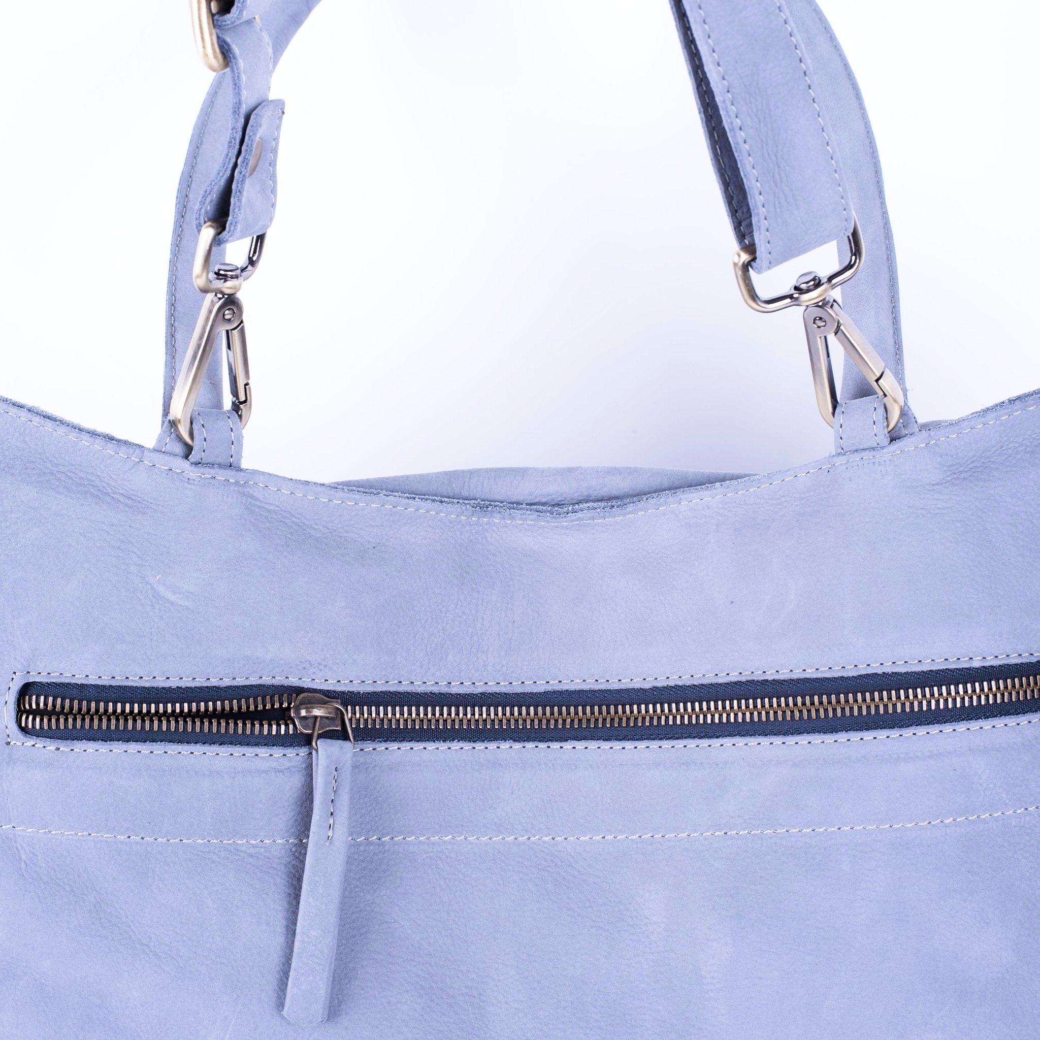 Selma long beach inky blue - borsa a tracolla in pelle grigio - Marta Ray