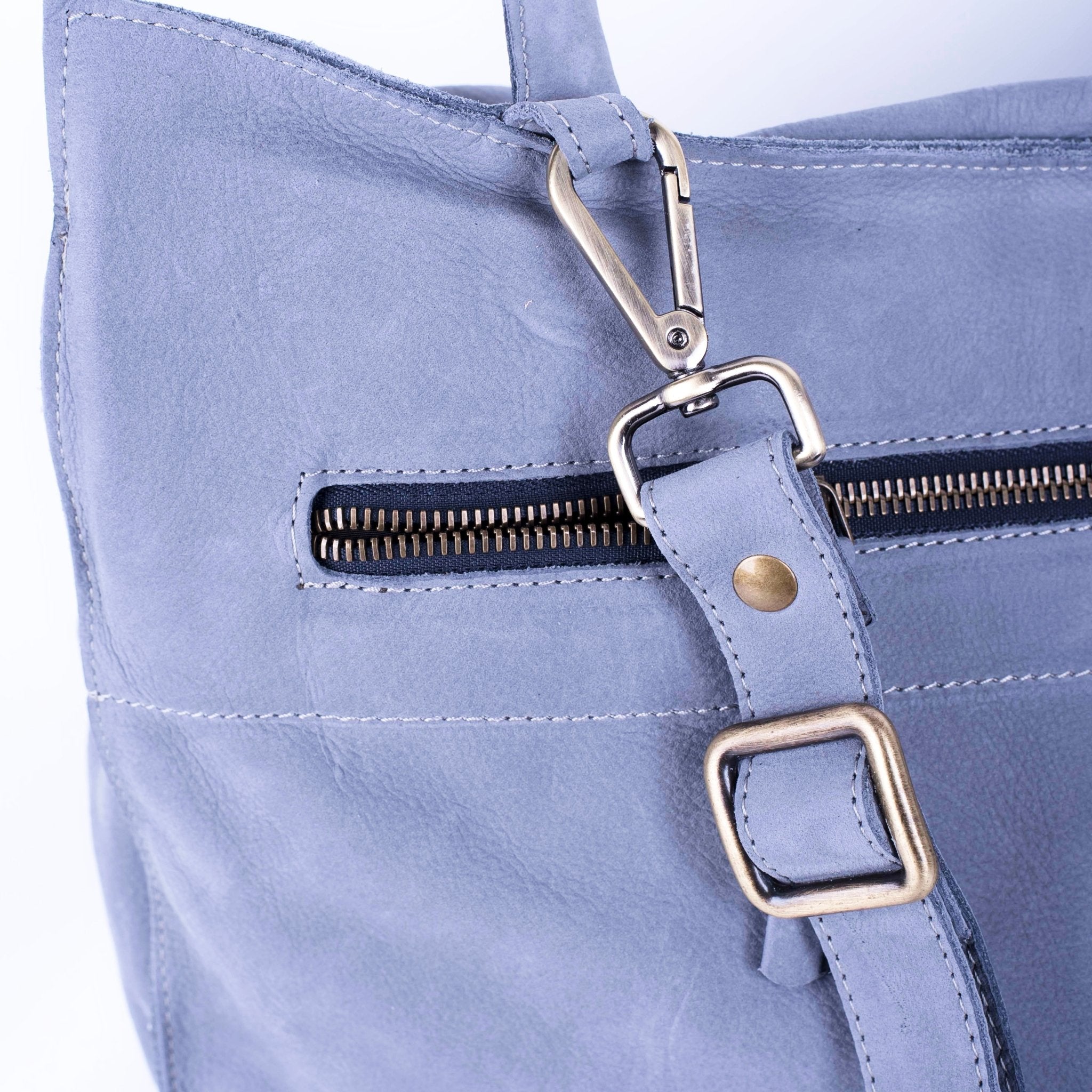 Selma long beach inky blue - borsa a tracolla in pelle grigio - Marta Ray