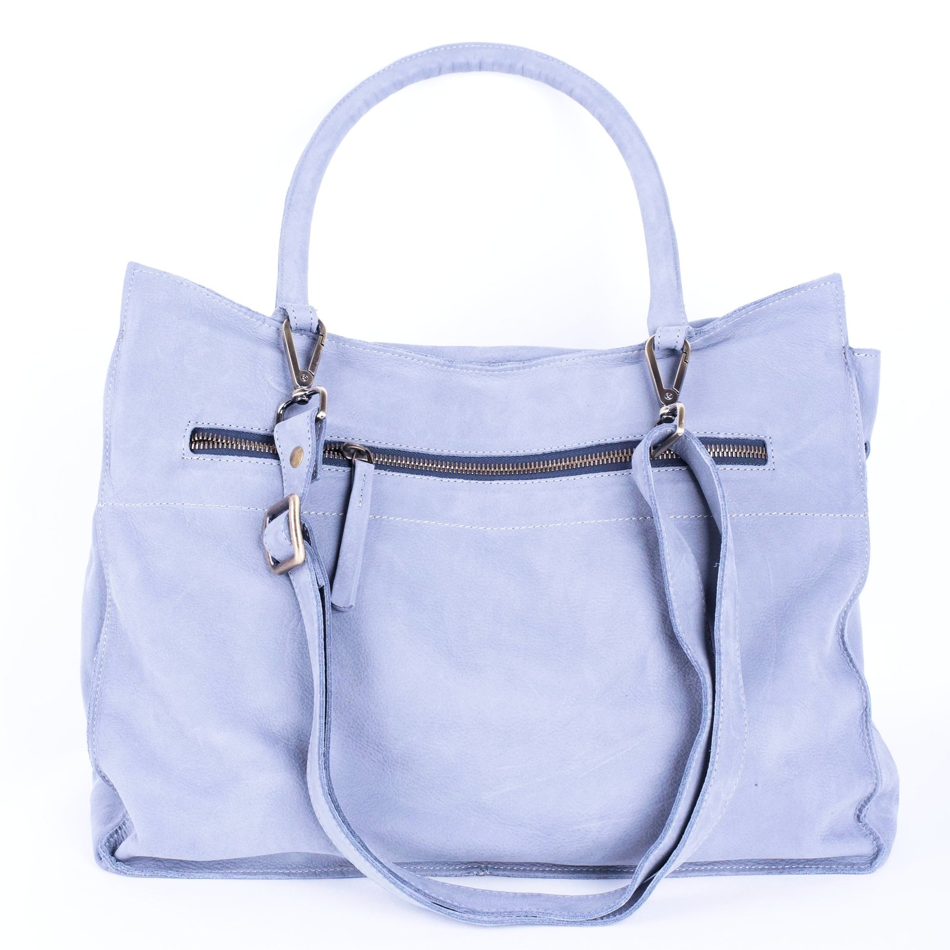Selma long beach inky blue - borsa a tracolla in pelle grigio - Marta Ray