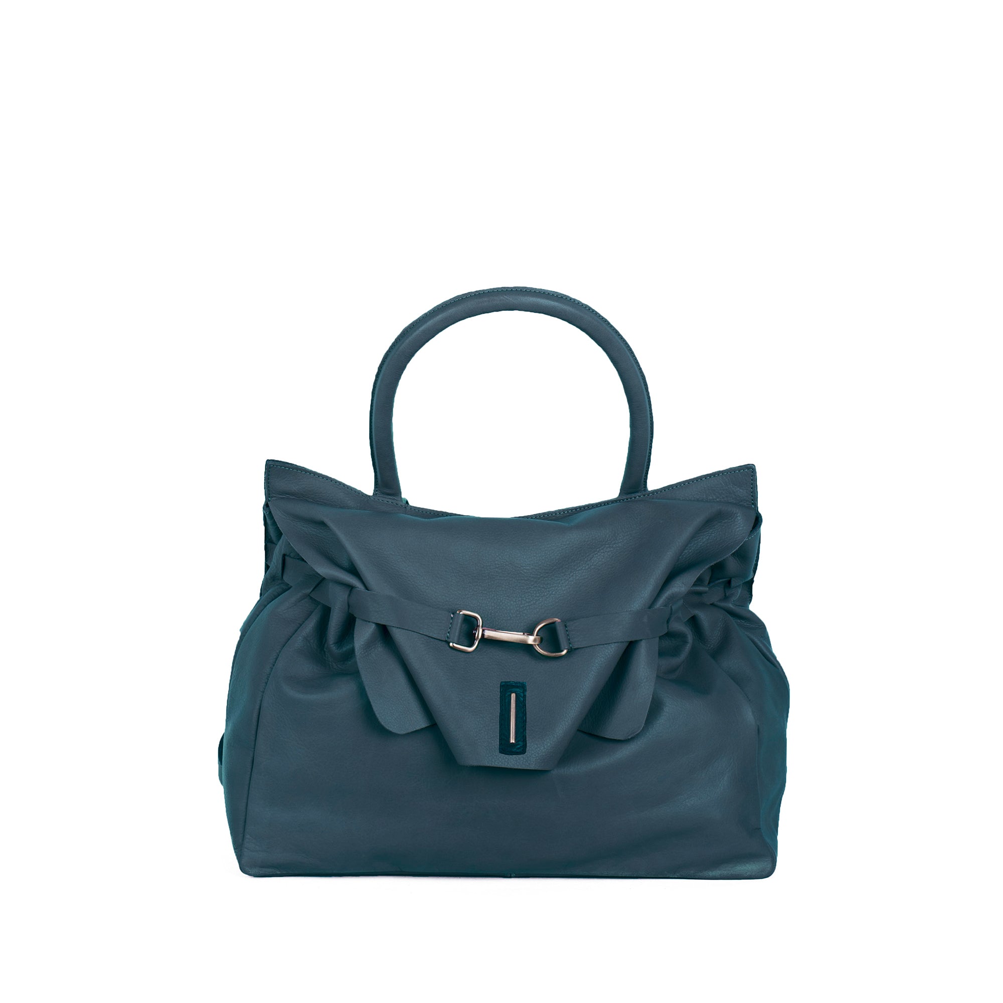 Selma mousse cardo marino - borsa a tracolla in pelle verde - Marta Ray