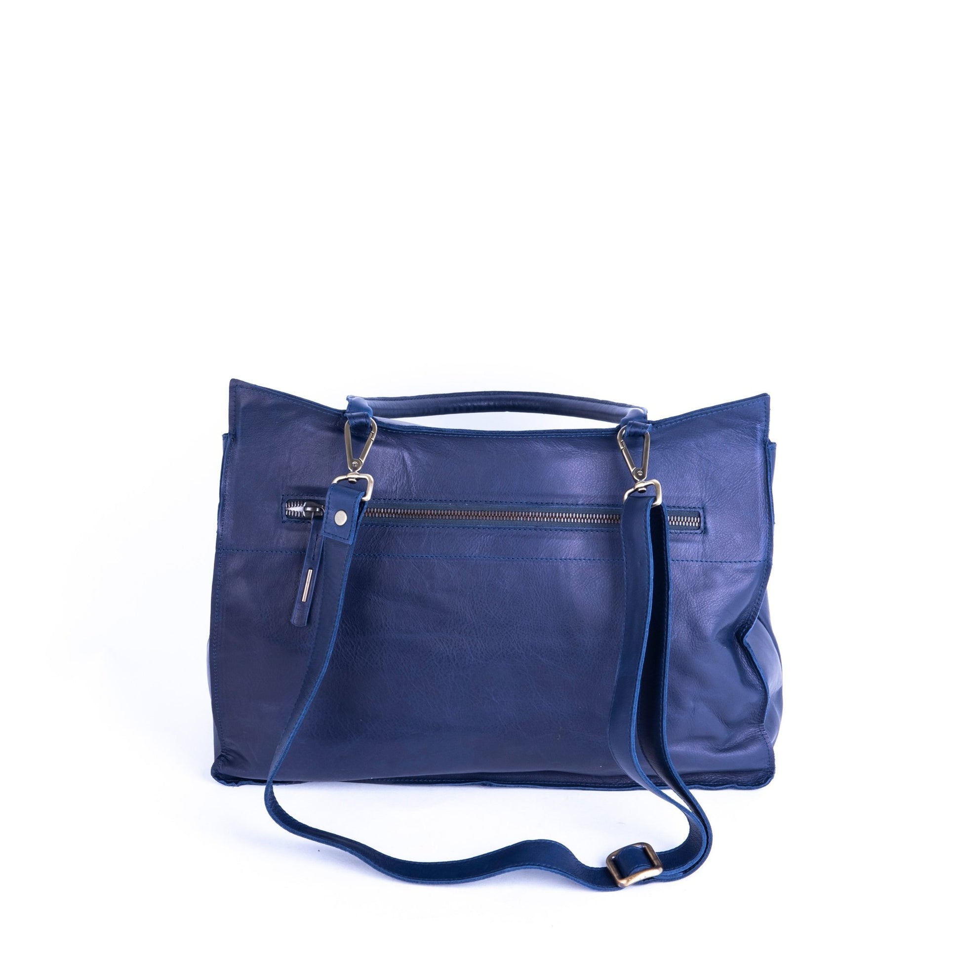 Selma mousse navy - borsa a tracolla in pelle blue - Marta Ray