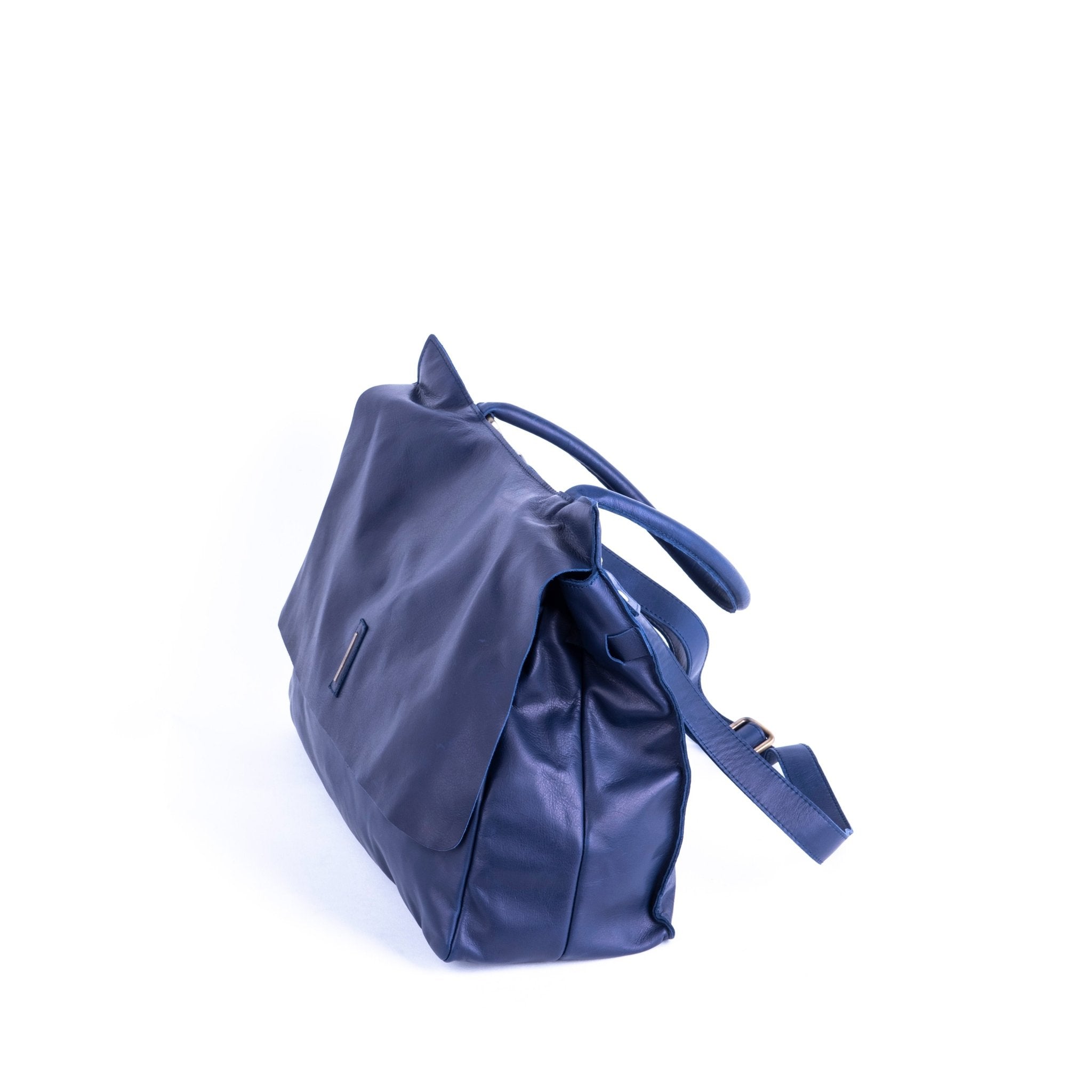 Selma mousse navy - borsa a tracolla in pelle blue - Marta Ray