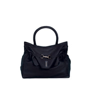 Selma mousse nero - borsa a tracolla in pelle nera - Marta Ray