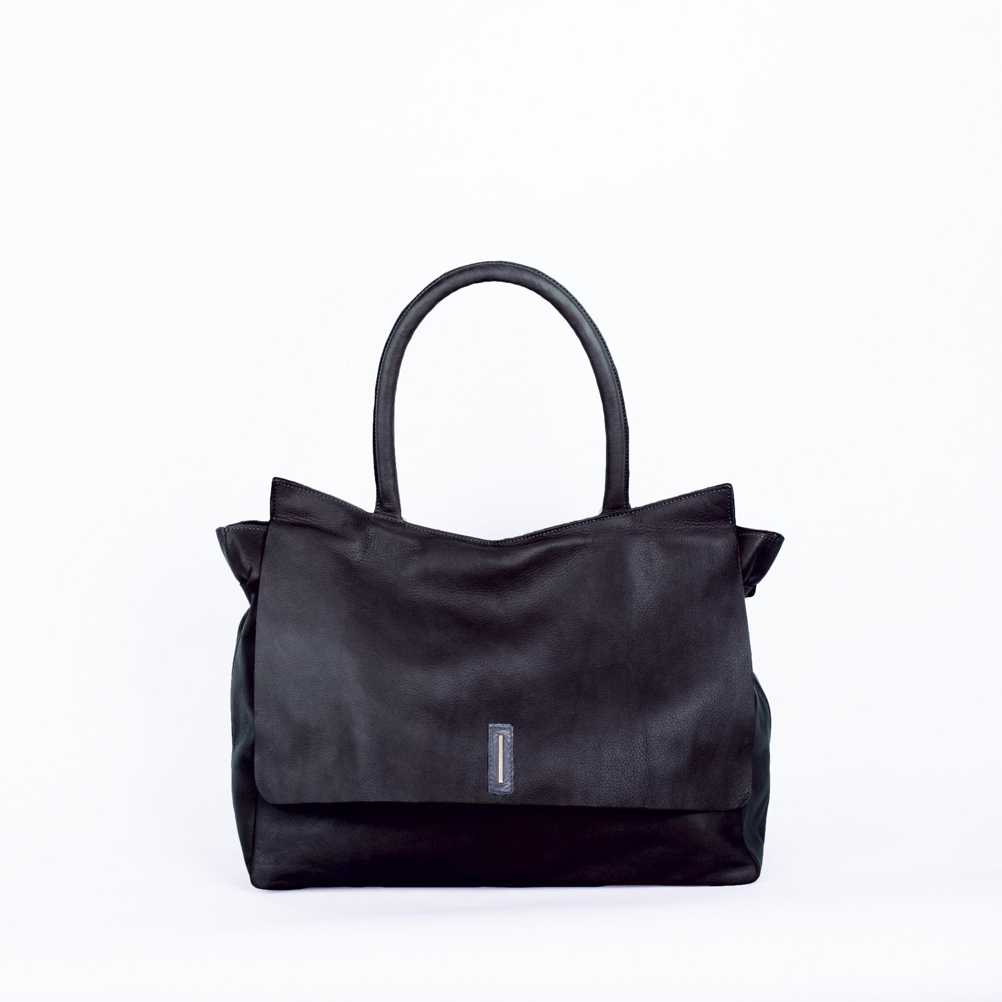 Selma mousse nero - borsa a tracolla in pelle nera - Marta Ray