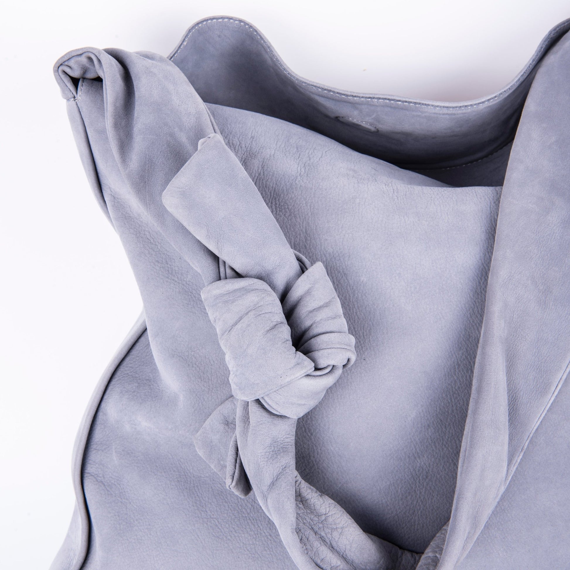 Serena long beach inky blue - borsa in pelle grigio - Marta Ray