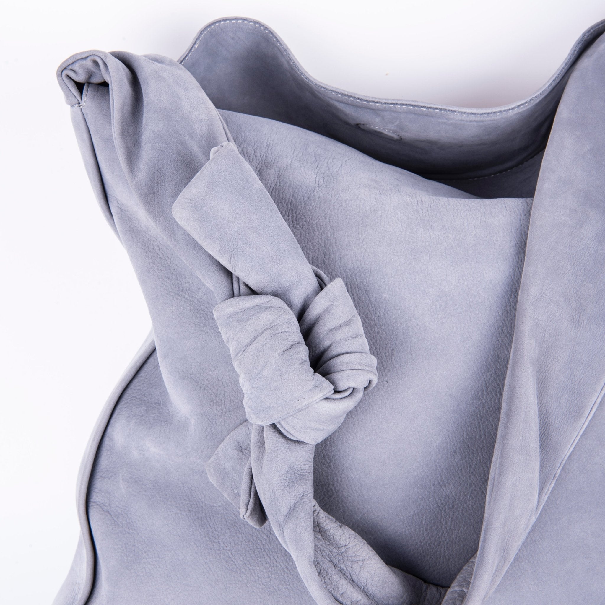 Serena long beach inky blue - borsa in pelle grigio - Marta Ray