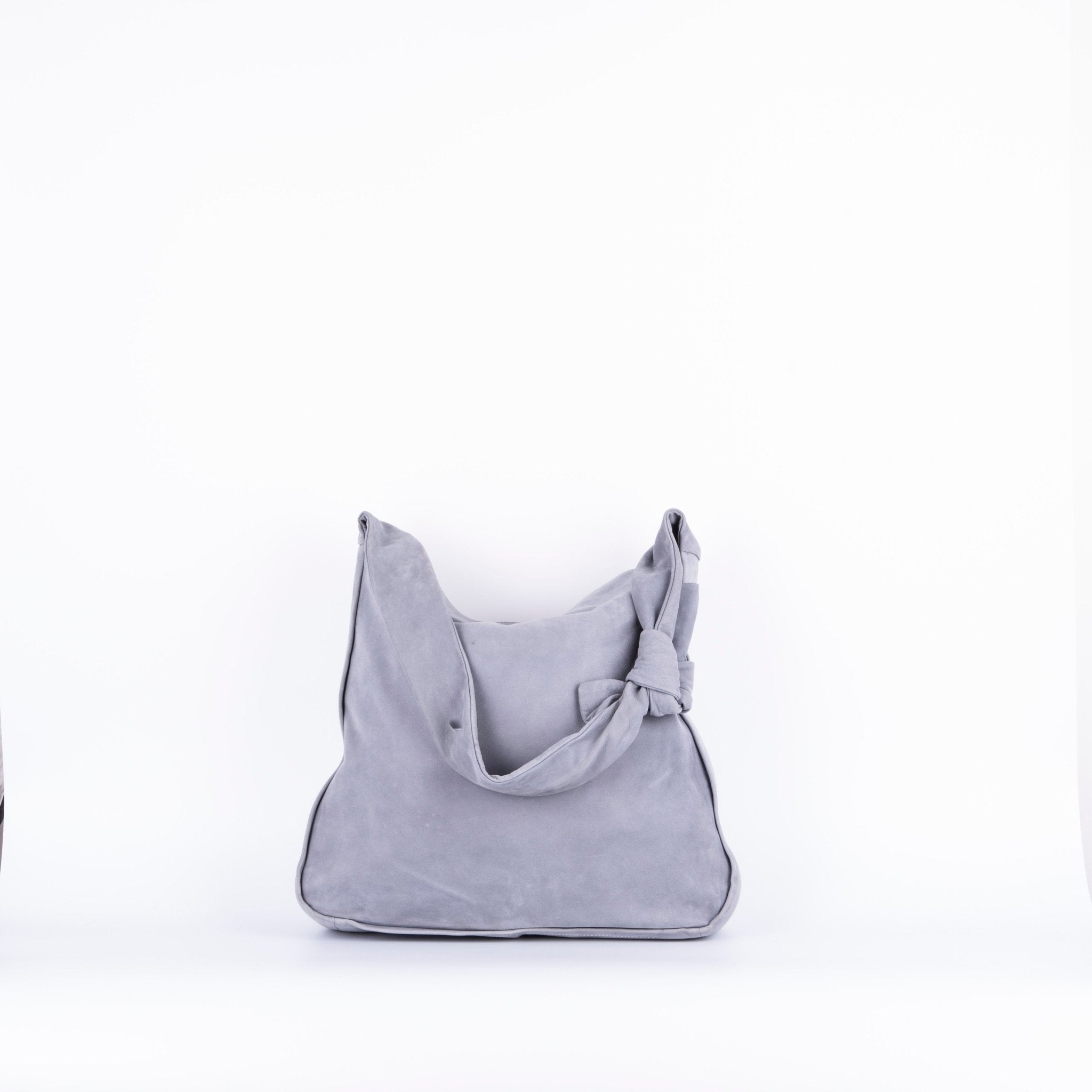 Serena long beach inky blue - borsa in pelle grigio - Marta Ray