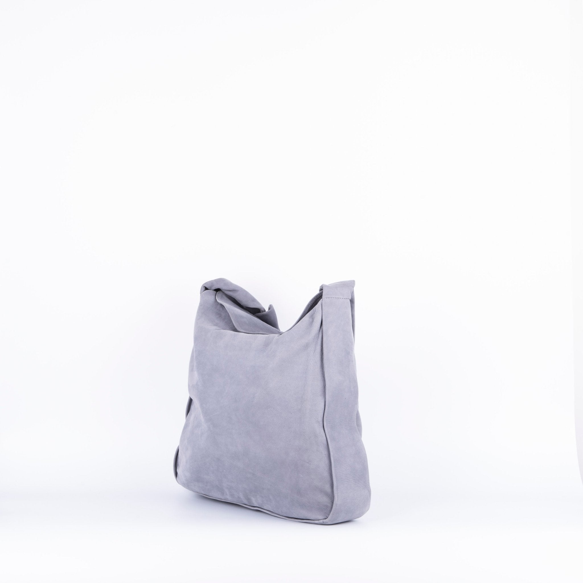 Serena long beach inky blue - borsa in pelle grigio - Marta Ray