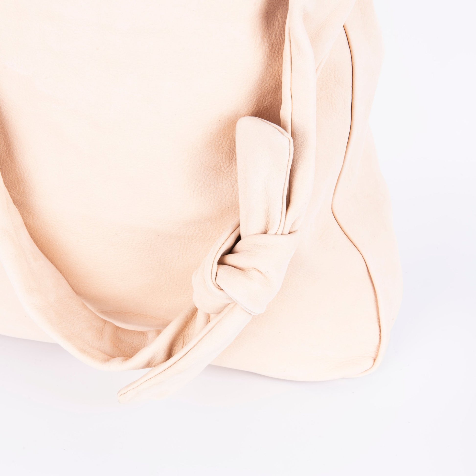 Serena long beach nude - borsa in pelle beige - Marta Ray