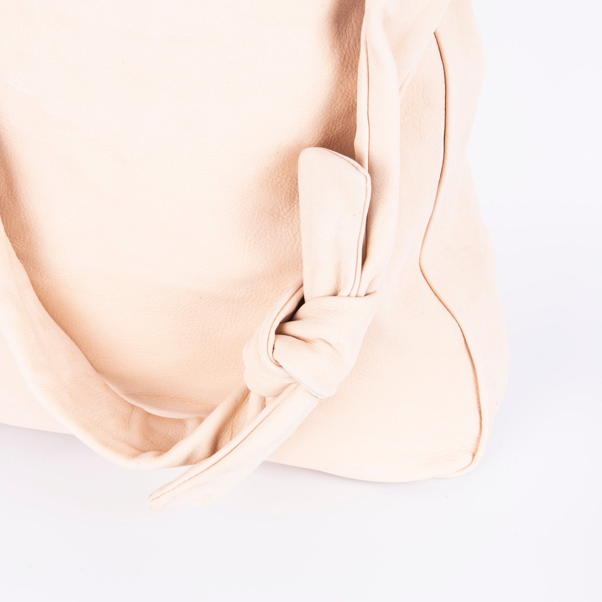 Serena long beach nude - borsa in pelle beige - Marta Ray