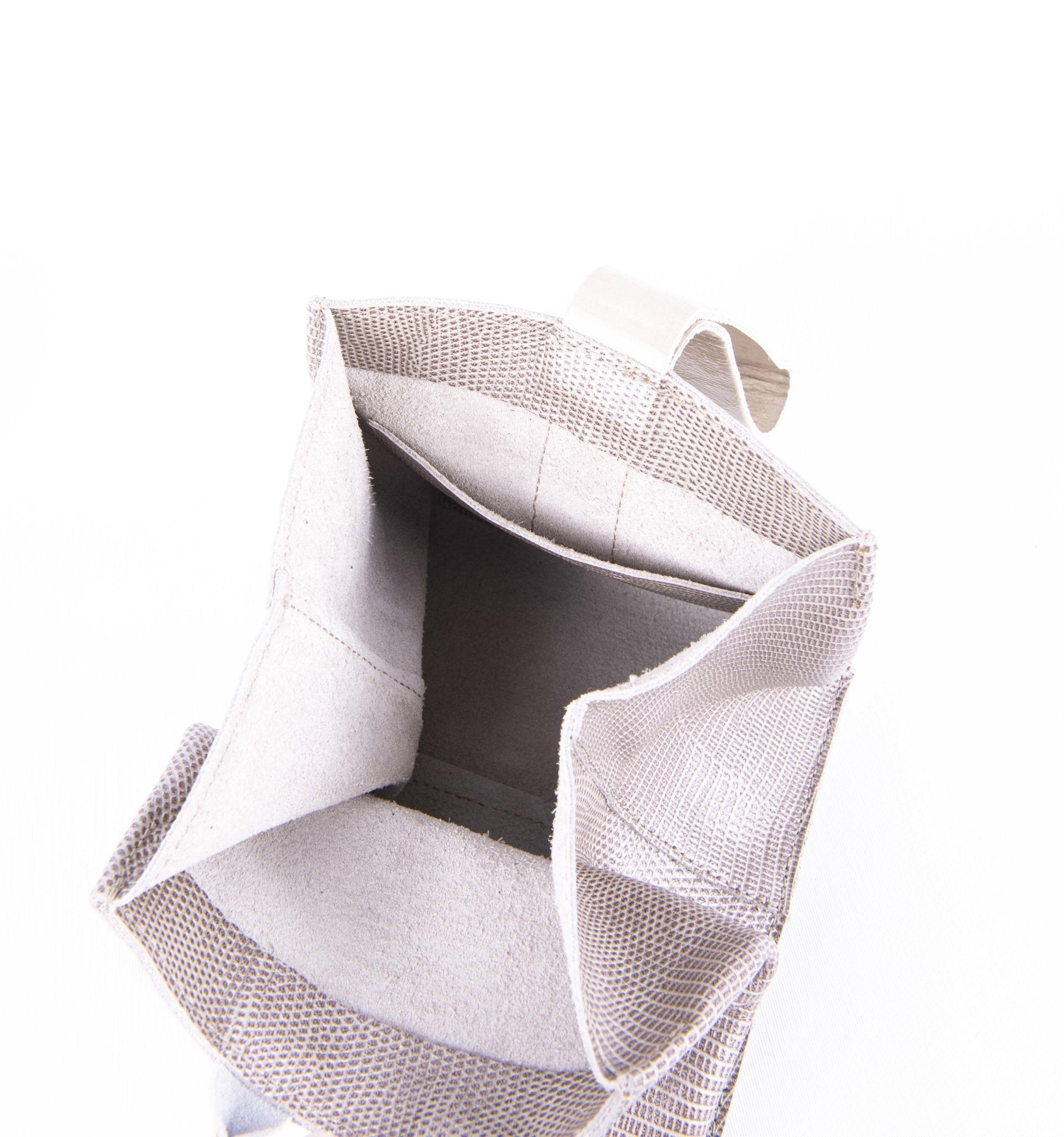 Sibilla alteyus+ vernice seapearl - borsa make-up in pelle bianca - Marta Ray