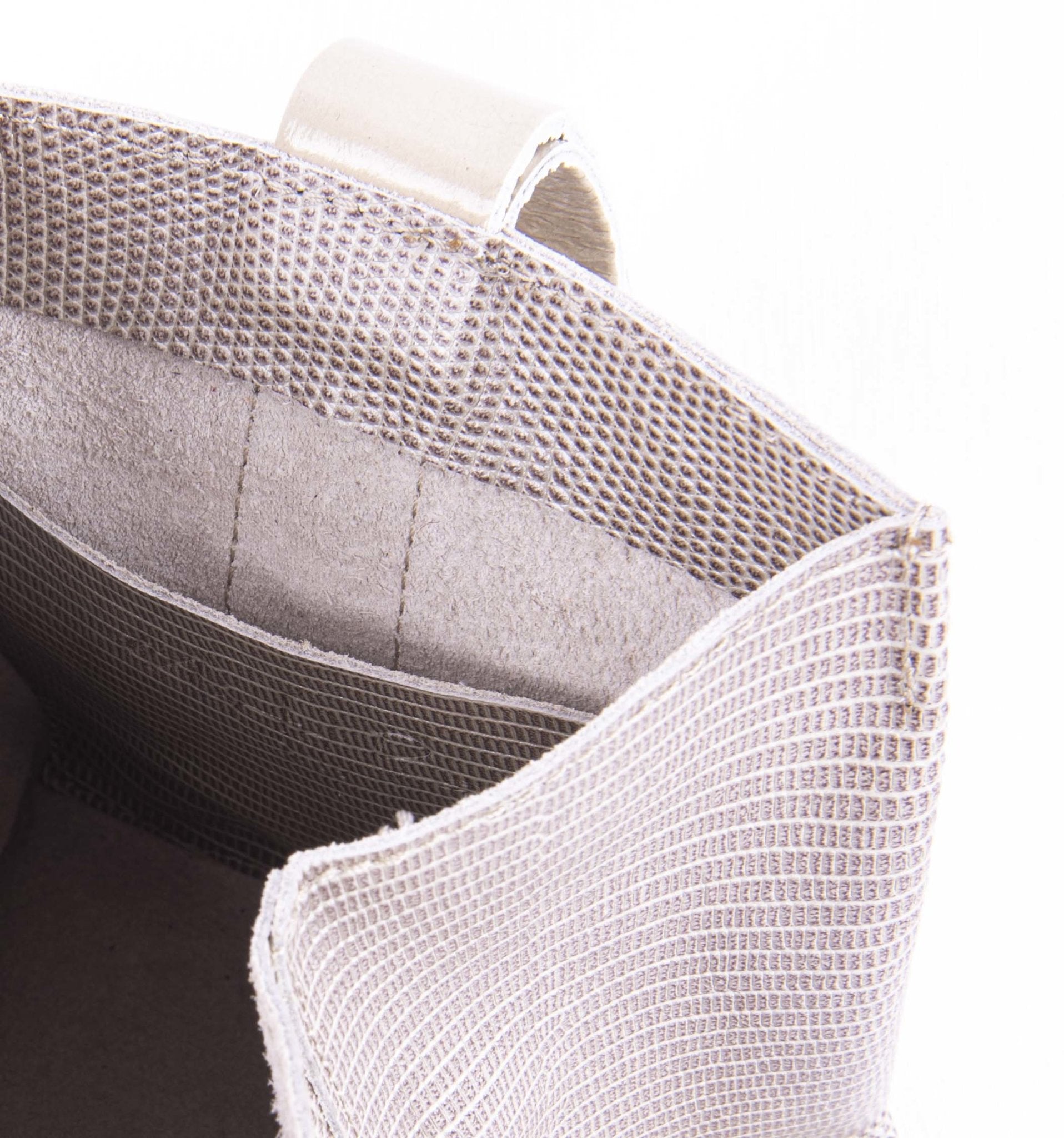 Sibilla alteyus+ vernice seapearl - borsa make-up in pelle bianca - Marta Ray