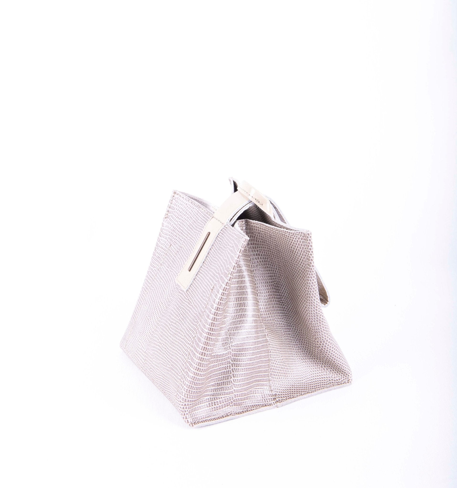 Sibilla alteyus+ vernice seapearl - borsa make-up in pelle bianca - Marta Ray