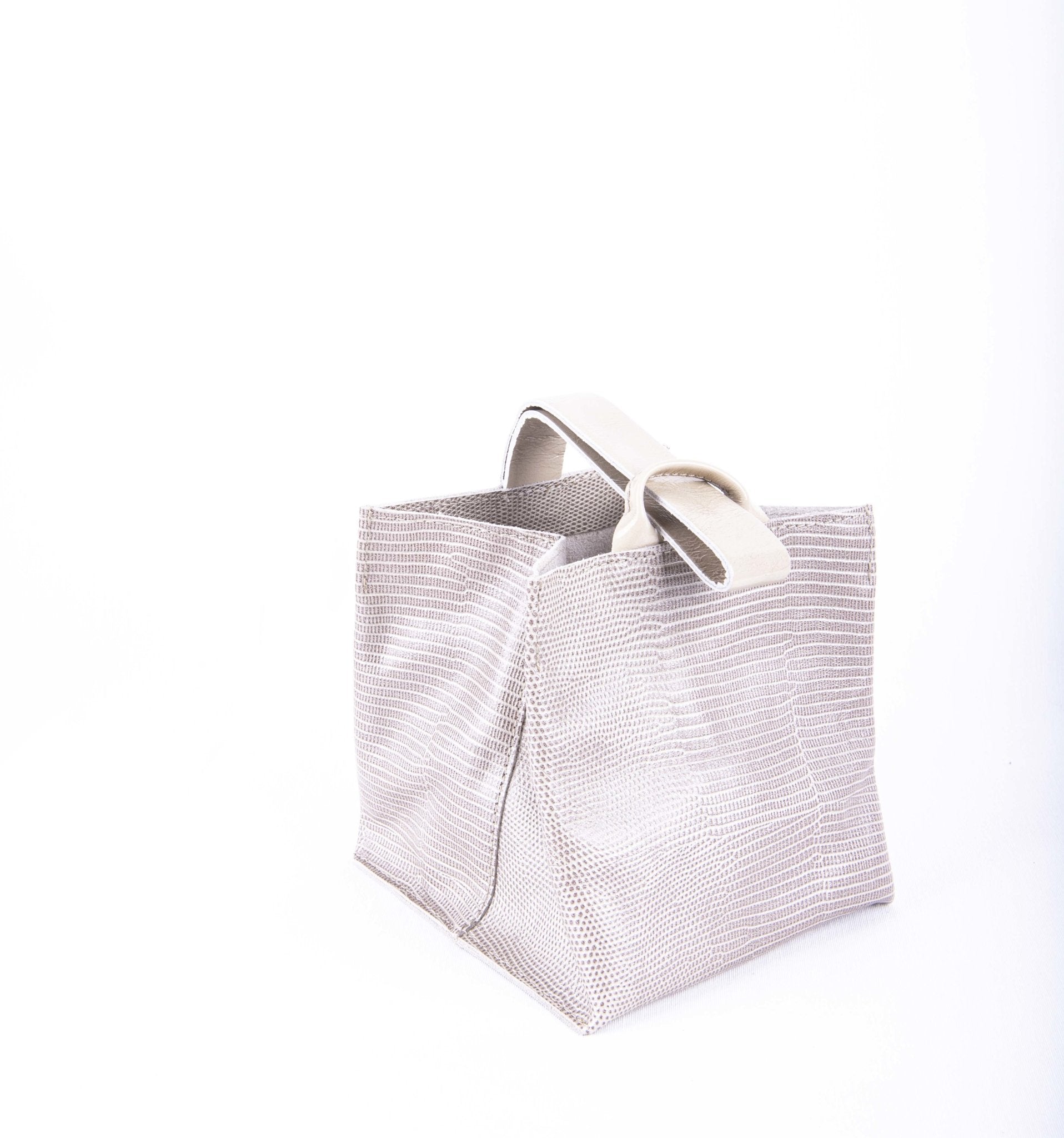 Sibilla alteyus+ vernice seapearl - borsa make-up in pelle bianca - Marta Ray
