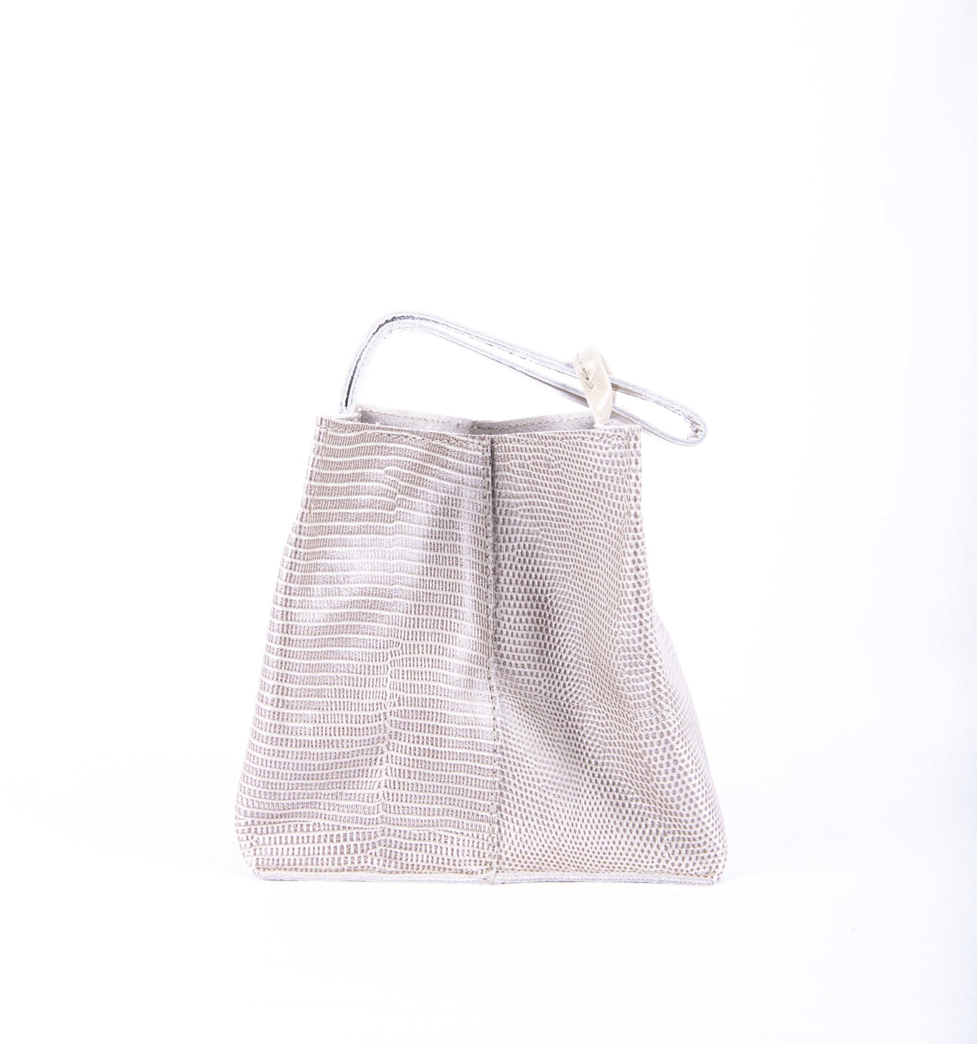 Sibilla alteyus+ vernice seapearl - borsa make-up in pelle bianca - Marta Ray