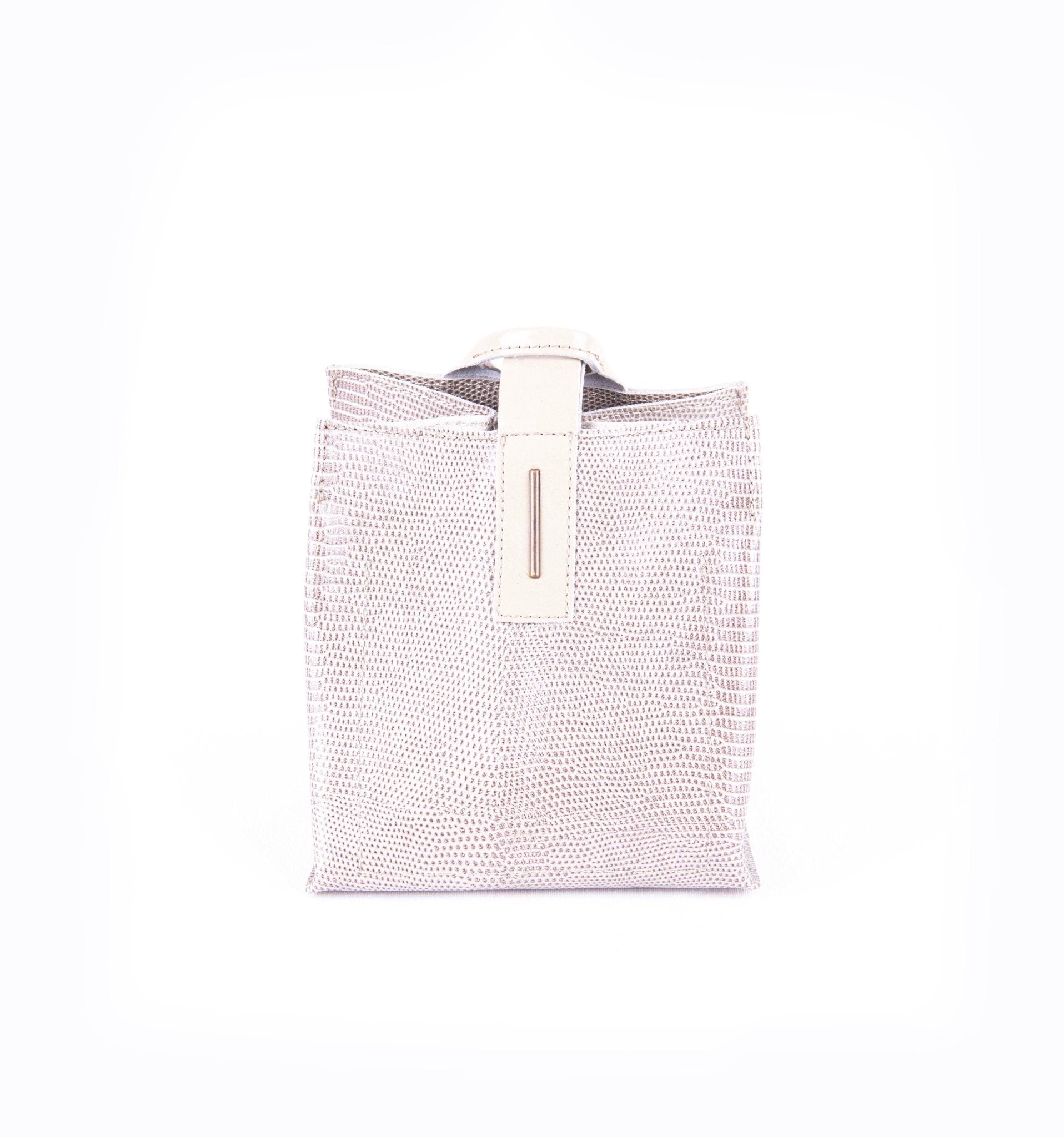 Sibilla alteyus+ vernice seapearl - borsa make-up in pelle bianca - Marta Ray
