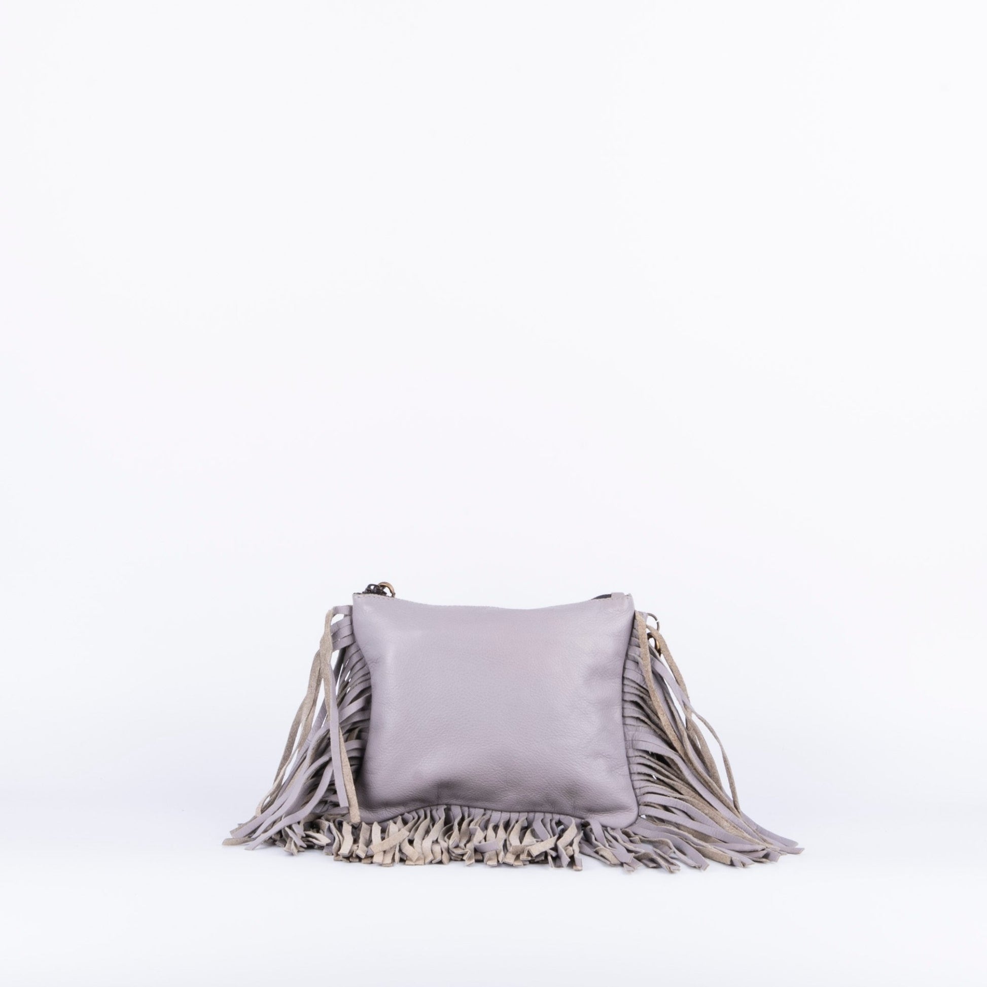 Sissy amalfi grigio - pochette a tracolla in pelle grigia - Marta Ray