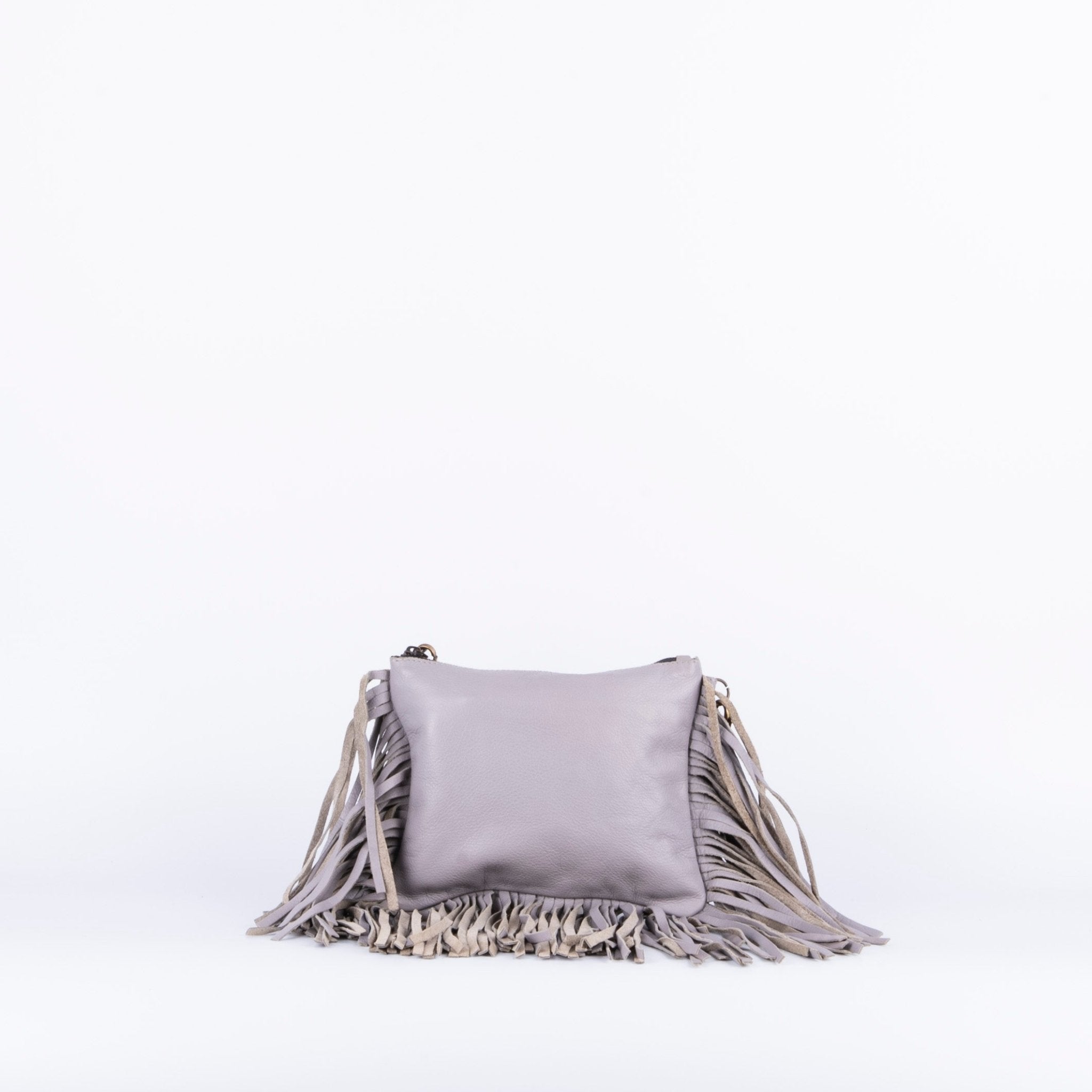 Sissy amalfi grigio - pochette a tracolla in pelle grigia - Marta Ray