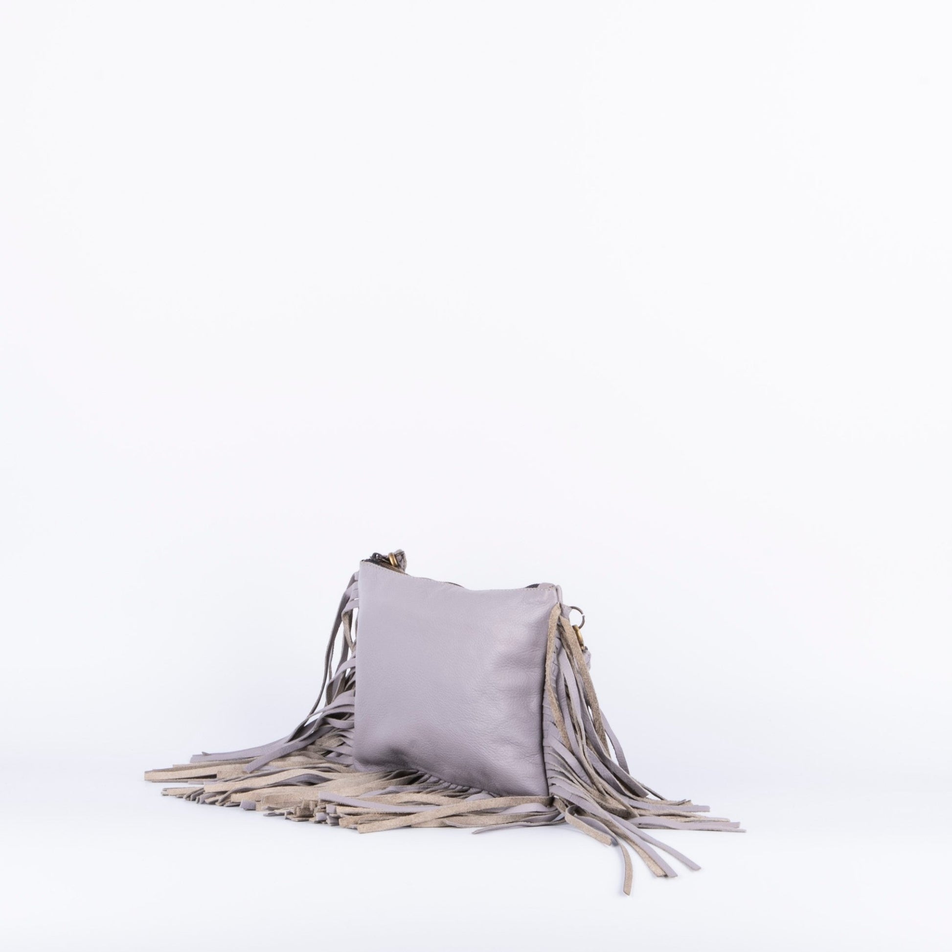 Sissy amalfi grigio - pochette a tracolla in pelle grigia - Marta Ray