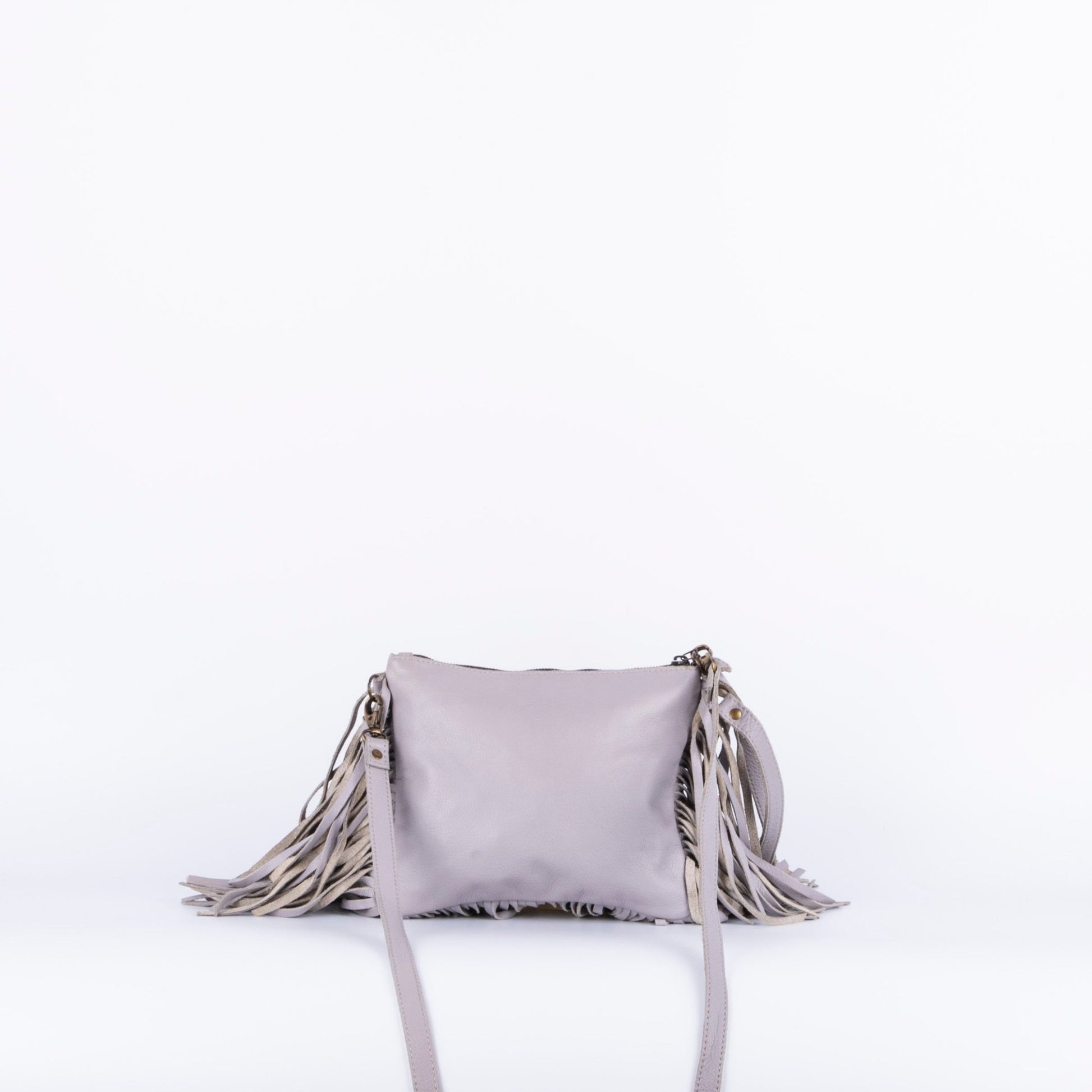 Sissy amalfi grigio - pochette a tracolla in pelle grigia - Marta Ray
