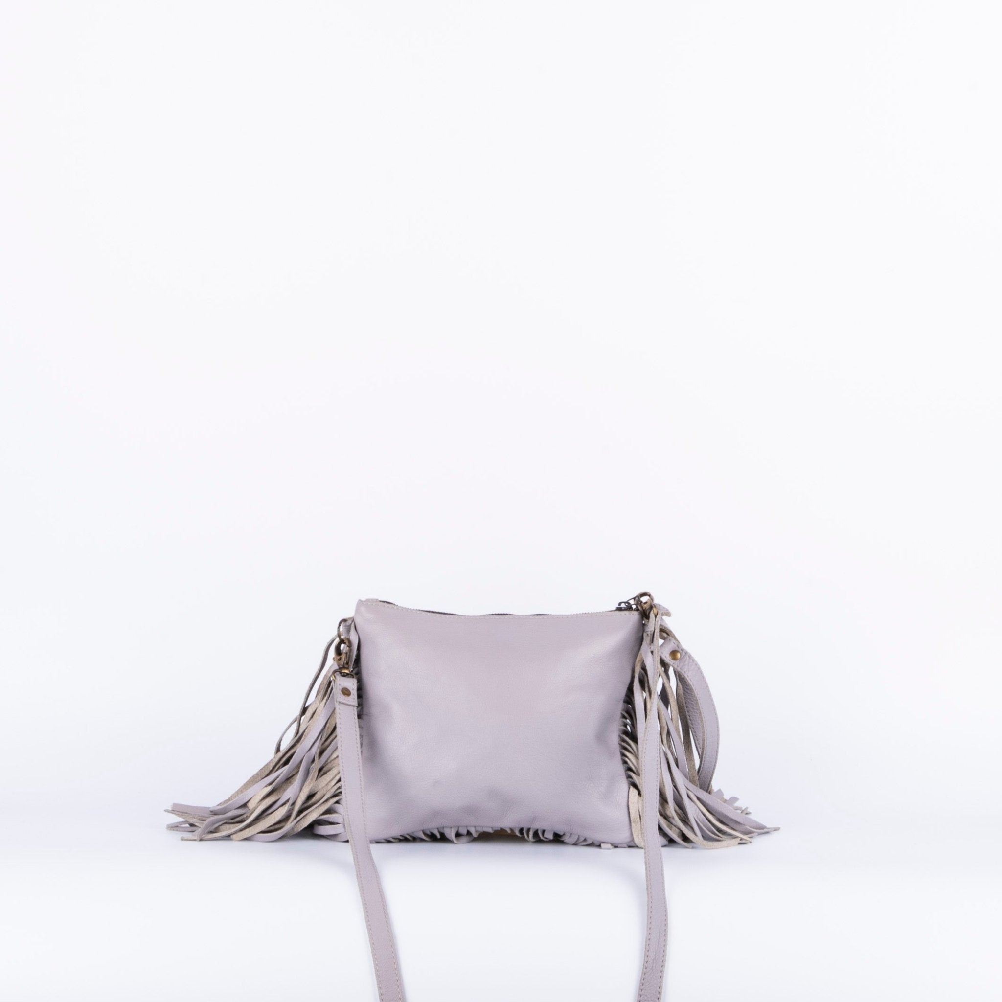 Sissy amalfi grigio - pochette a tracolla in pelle grigia - Marta Ray