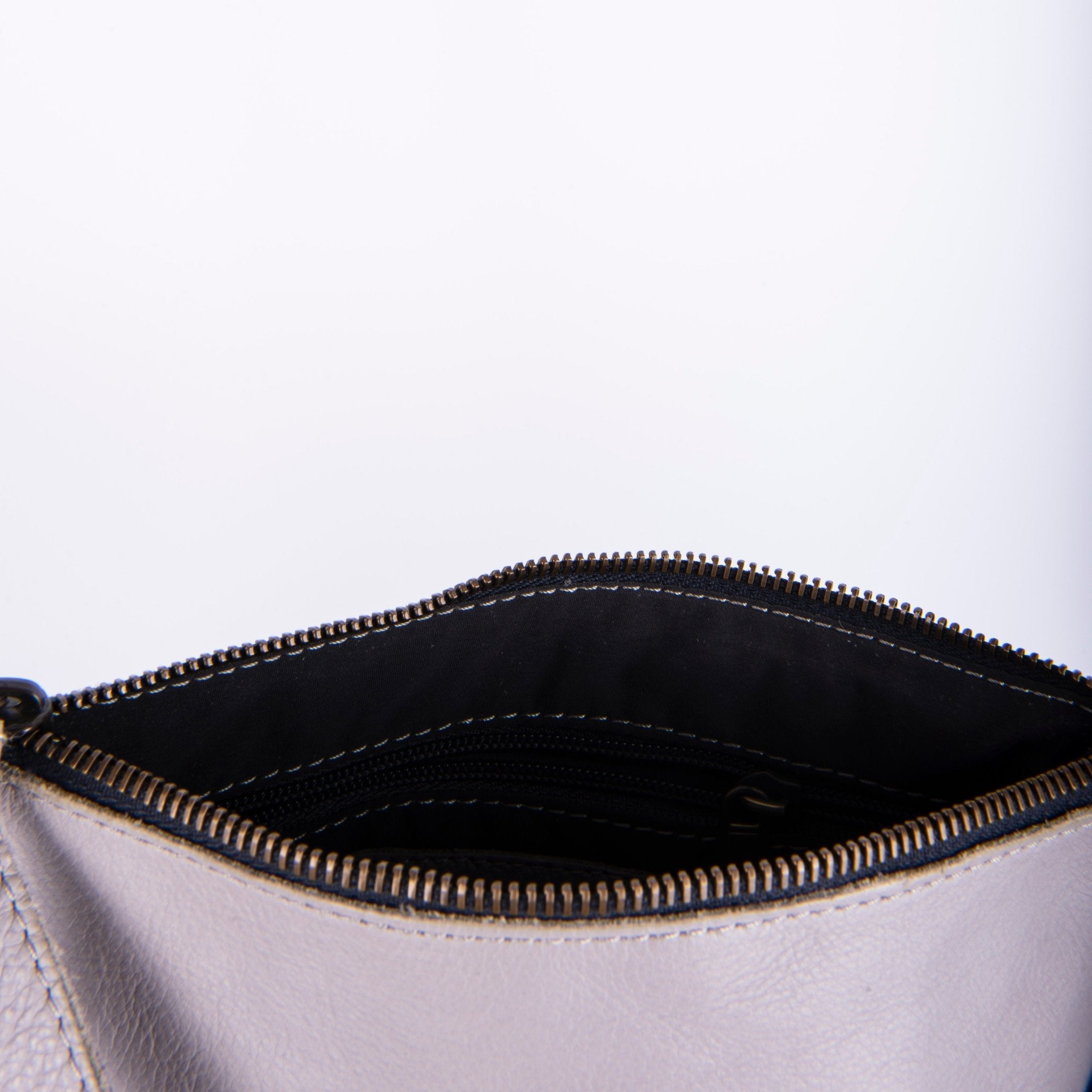 Sissy amalfi grigio - pochette a tracolla in pelle grigia - Marta Ray