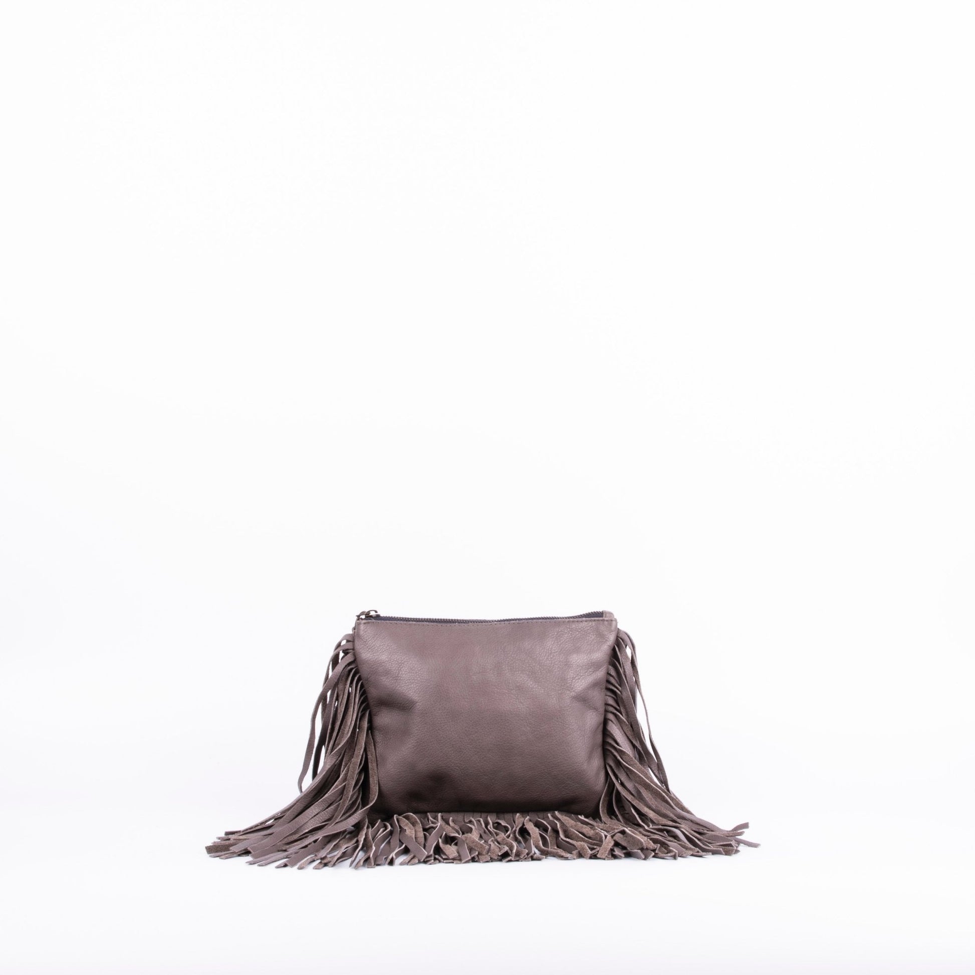 Sissy mousse grigio - pochette a tracolla in pelle grigia - Marta Ray