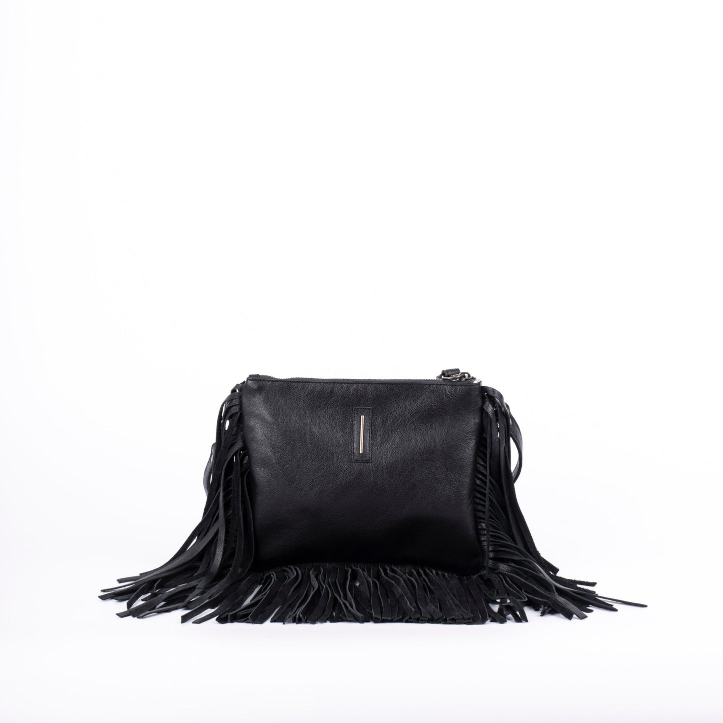 Sissy mousse nero - pochette a tracolla in pelle nera - Marta Ray