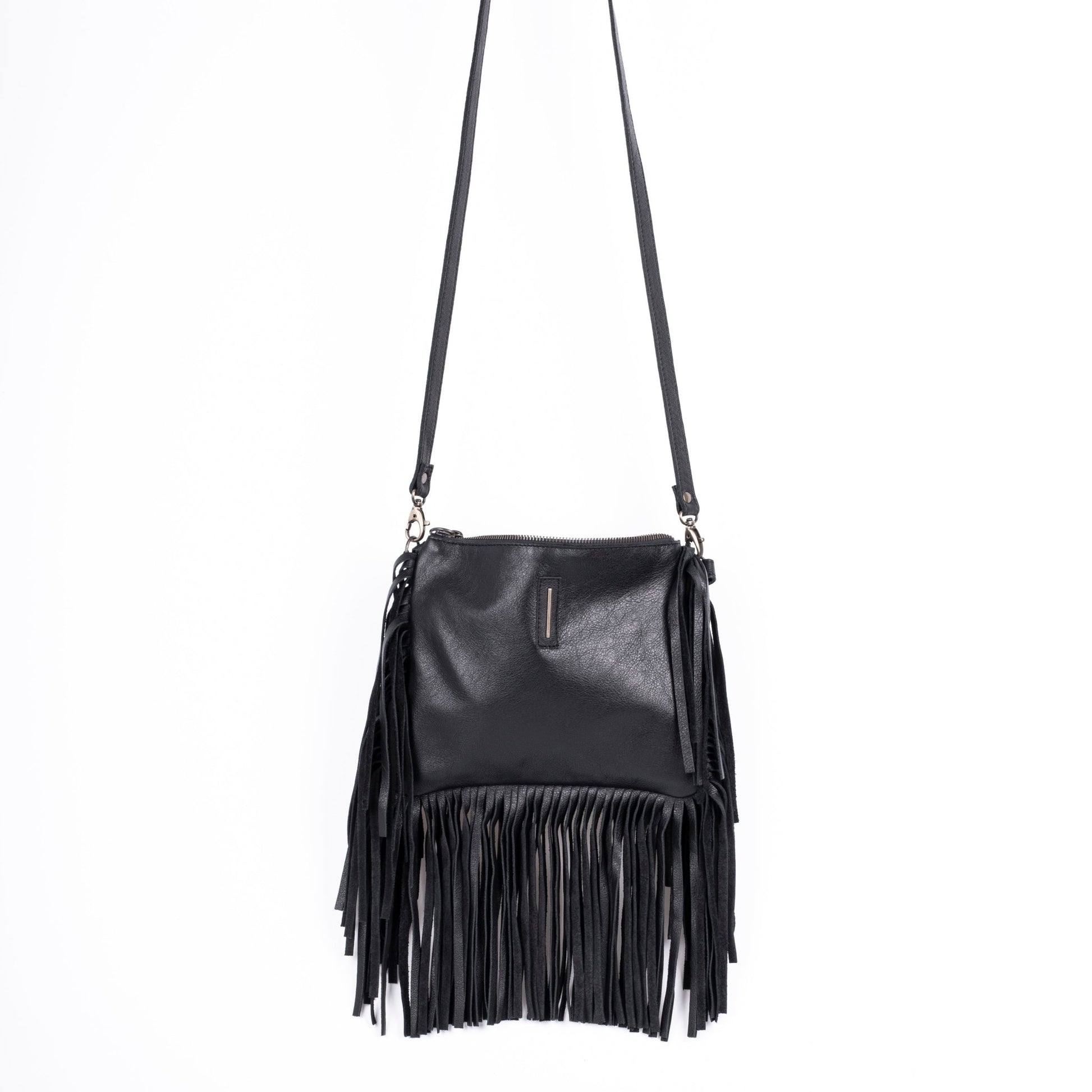 Sissy mousse nero - pochette a tracolla in pelle nera - Marta Ray