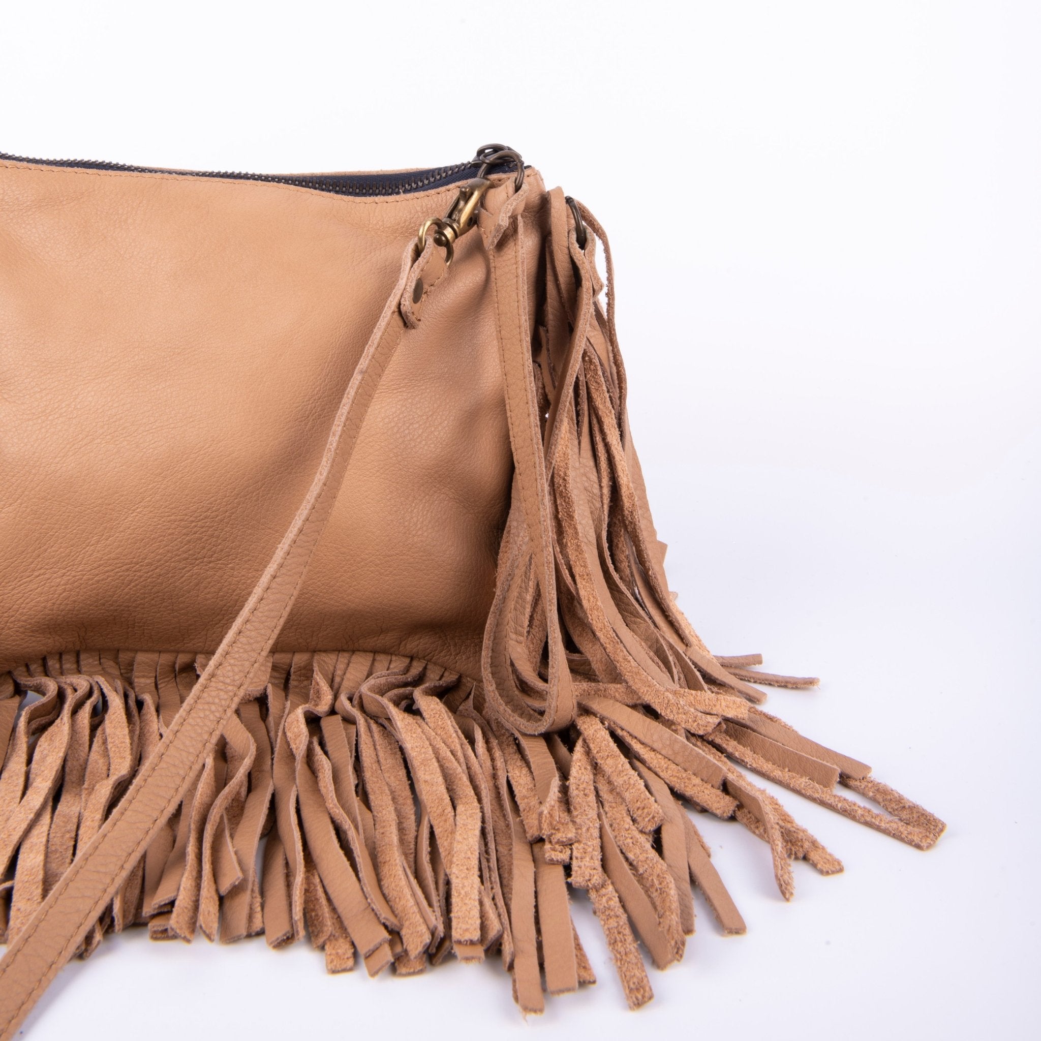 Sissy mousse nocciola - pochette a tracolla in pelle beige - Marta Ray