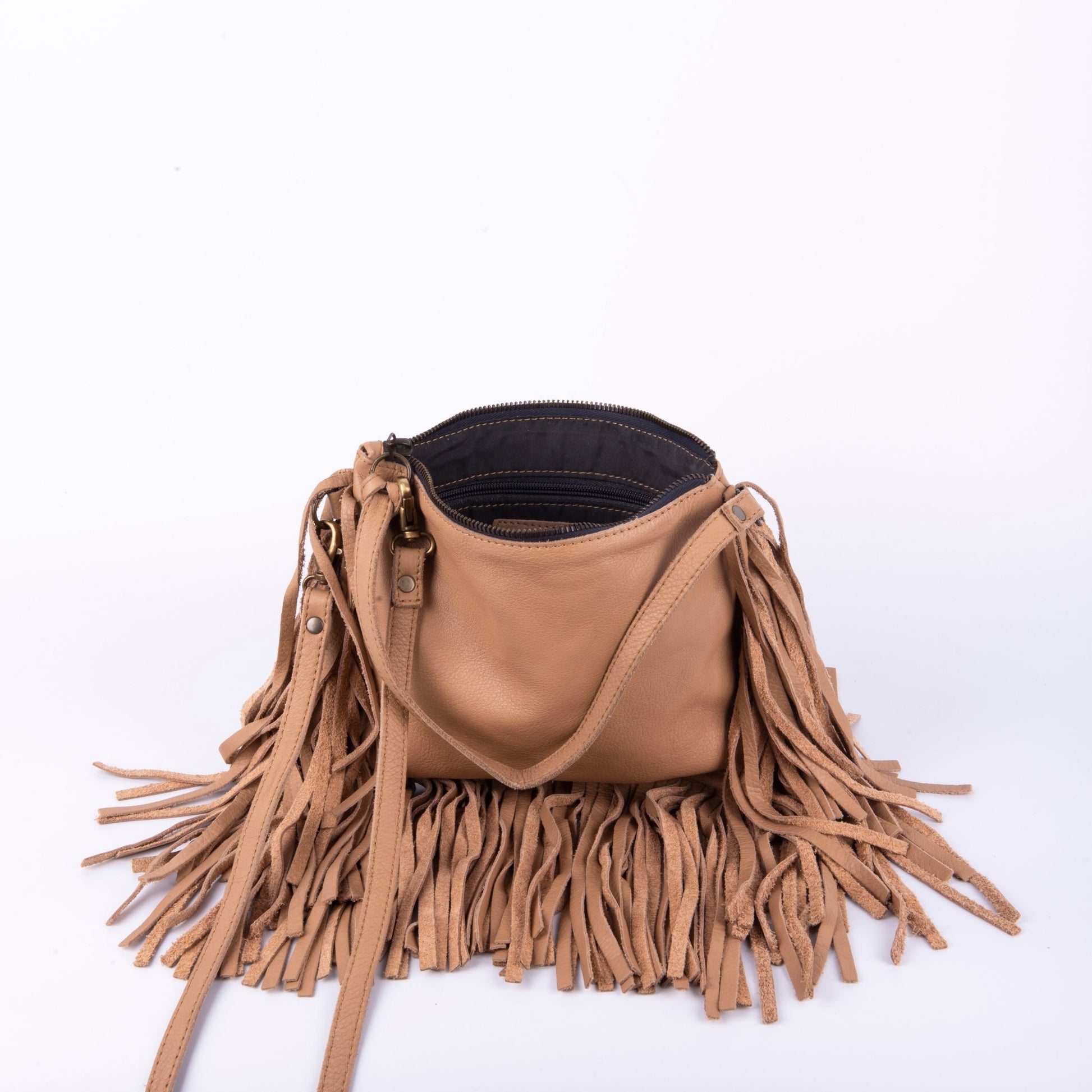 Sissy mousse nocciola - pochette a tracolla in pelle beige - Marta Ray