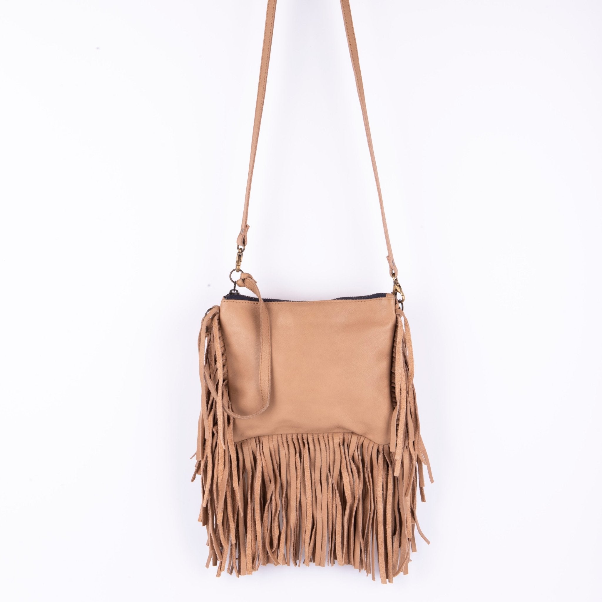 Sissy mousse nocciola - pochette a tracolla in pelle beige - Marta Ray